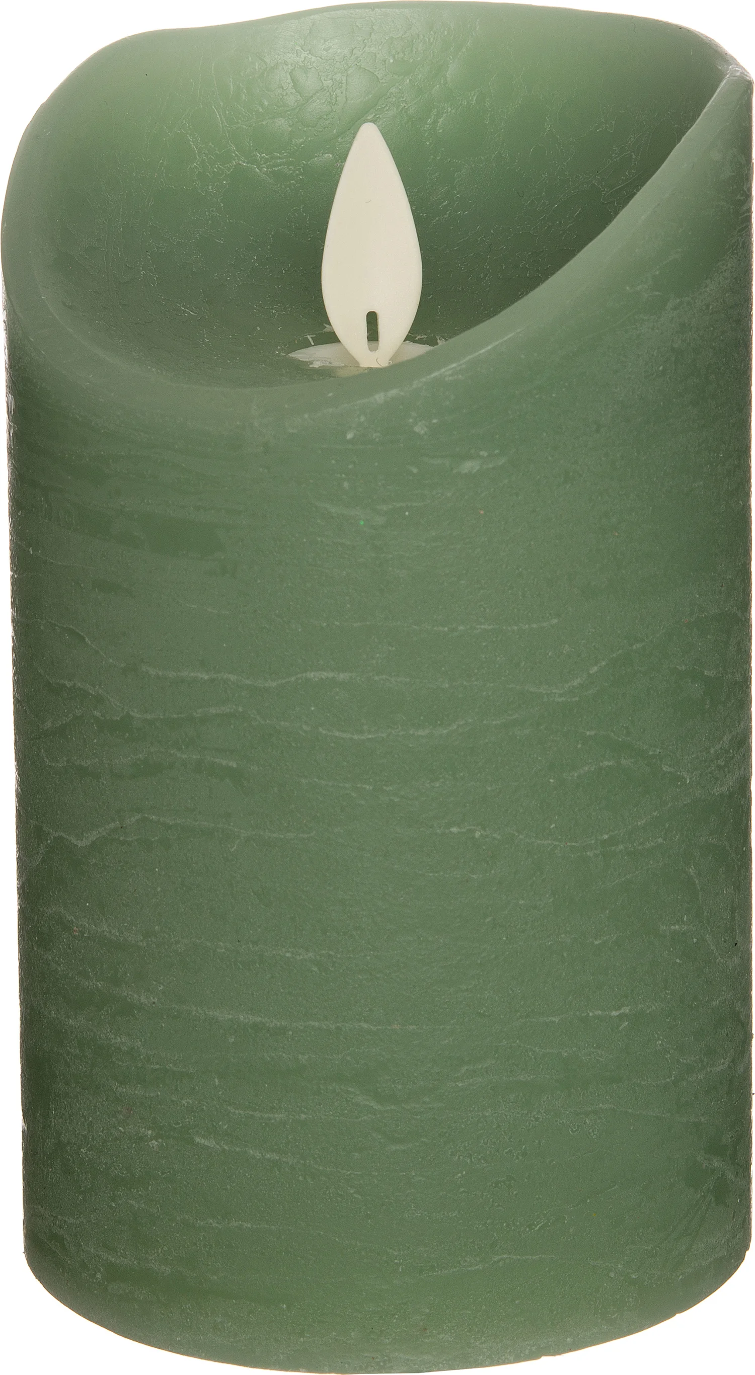 Anna's Collection LED stompkaars met timer groen D 7,5 H 12,5 cm