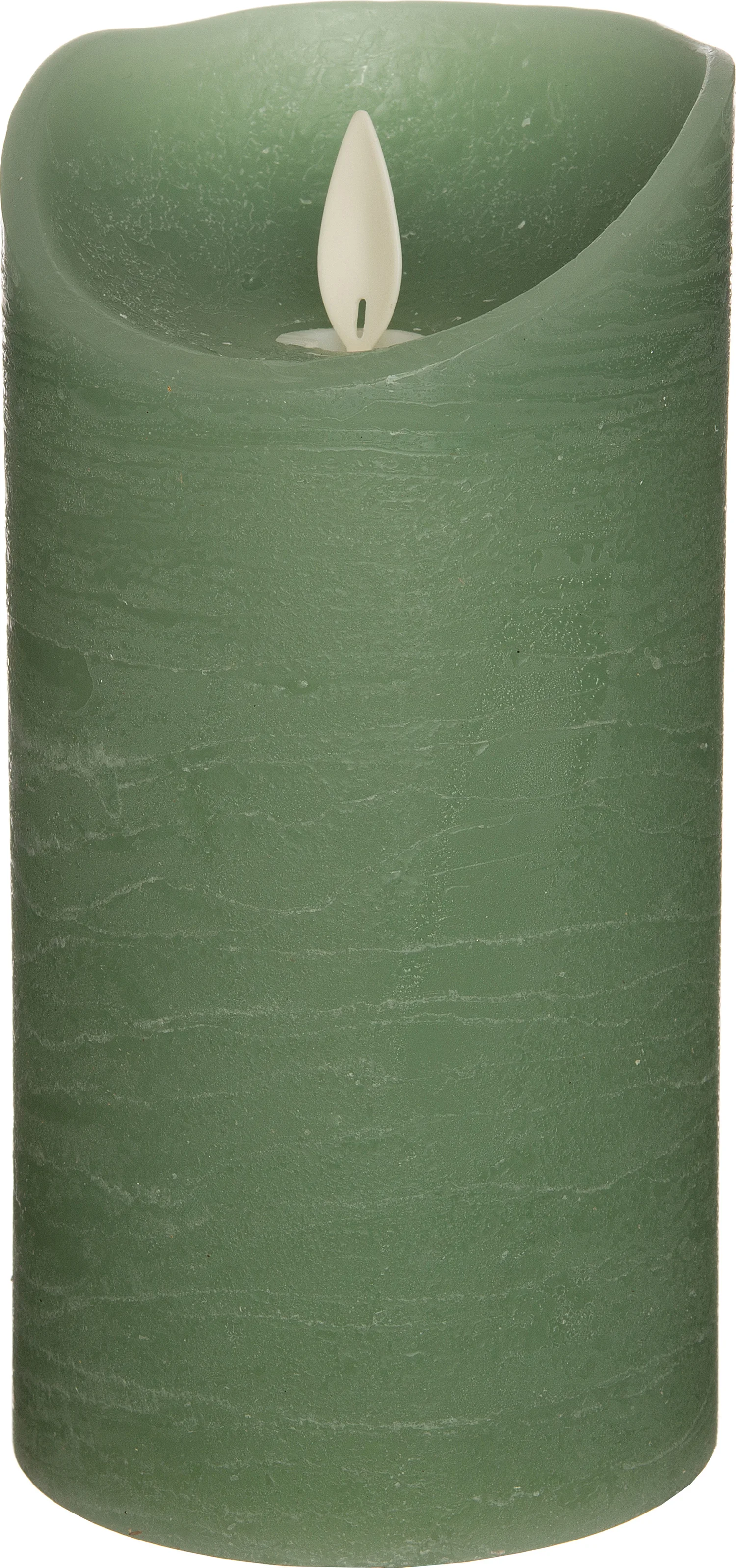 Anna's Collection LED stompkaars met timer groen D 7,5 H 15 cm