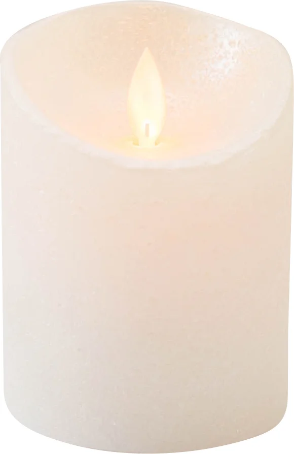 Anna's Collection LED stompkaars Rustiek parel D 7,5 H 10 cm