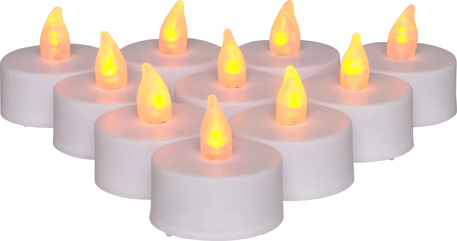 Anna's Collection LED waxinelicht wit D 4 H 3,5 cm
