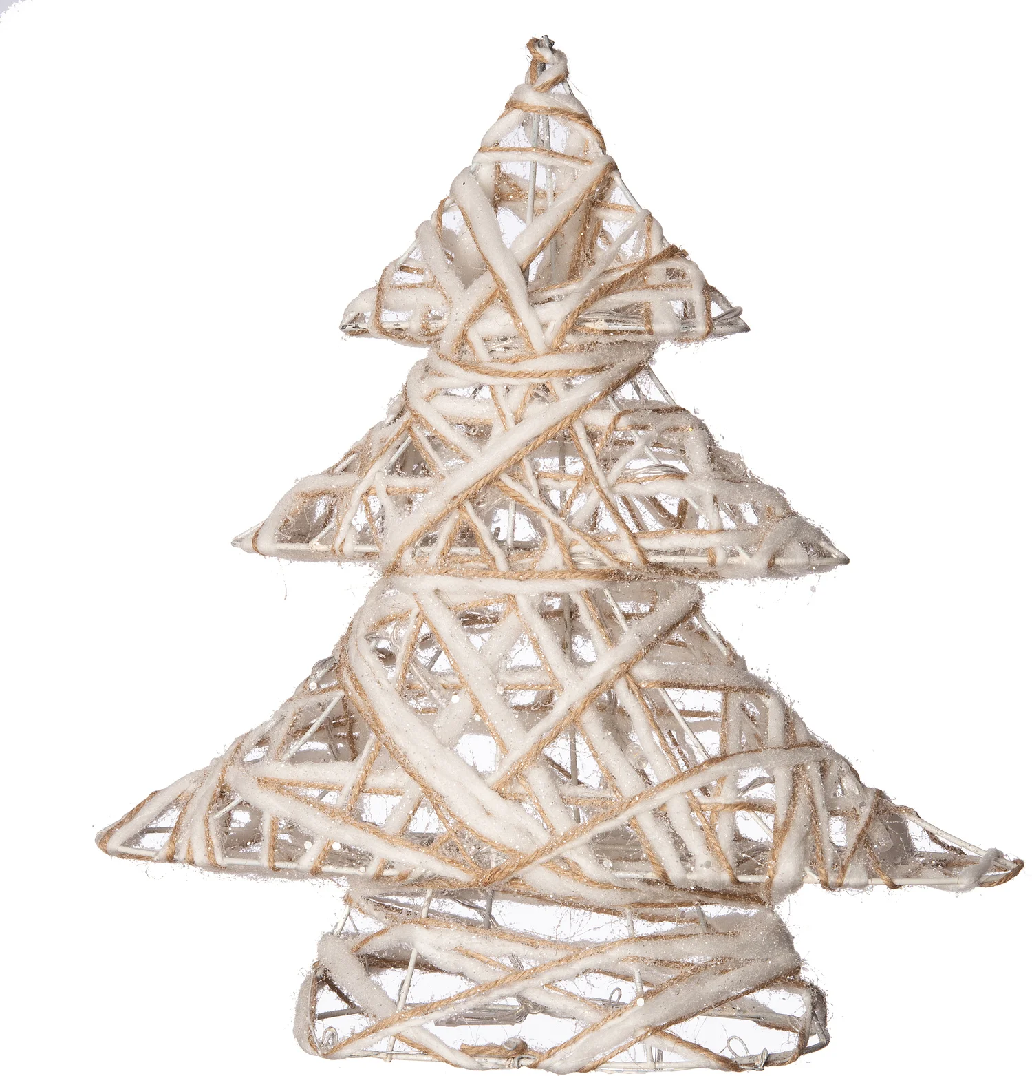 Decoratieboom met 10 LED lampjes warm wit H 30 cm