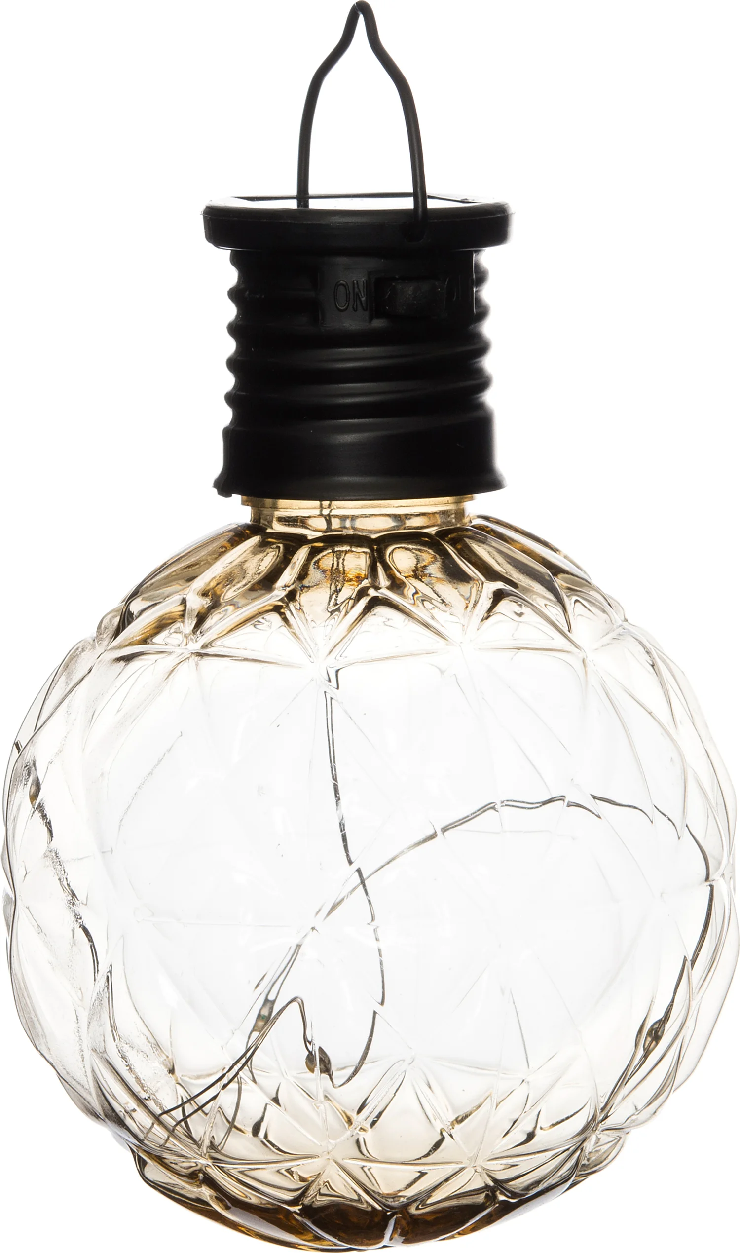 Anna's Collection solar hanglamp transparant D 7,5 H 11 cm