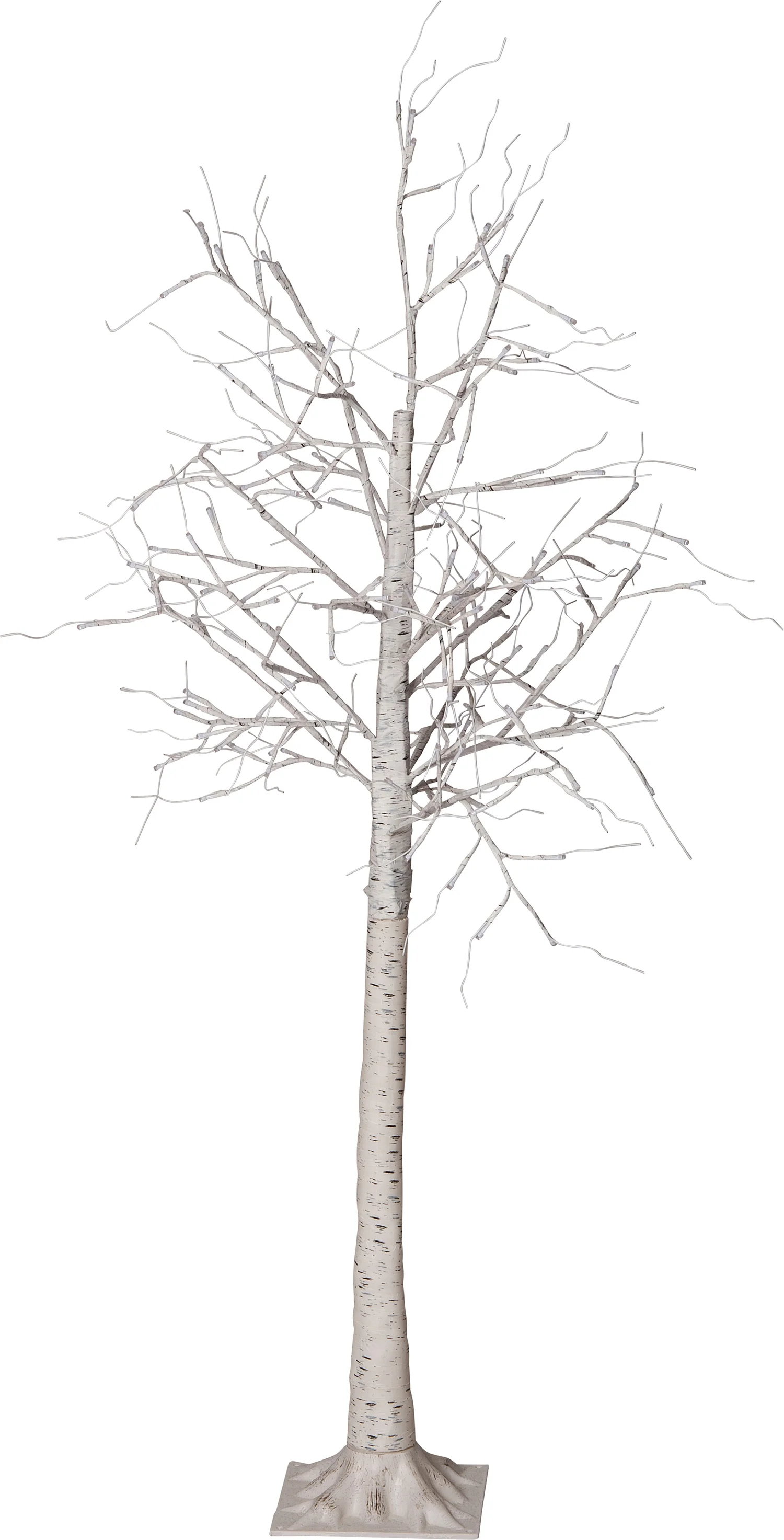Decoratieboom berk H 160 cm met 140 lampjes warm wit
