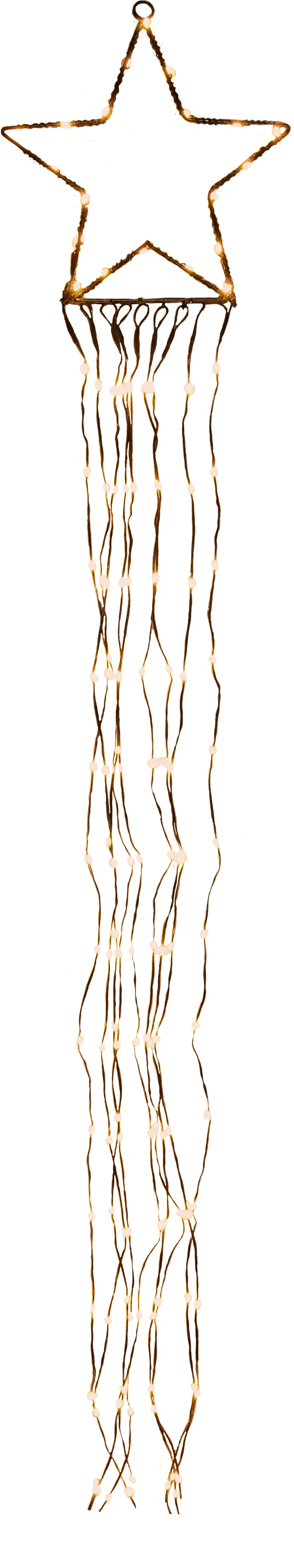Anna's Collection kersthanger ster met slingers 128 cm