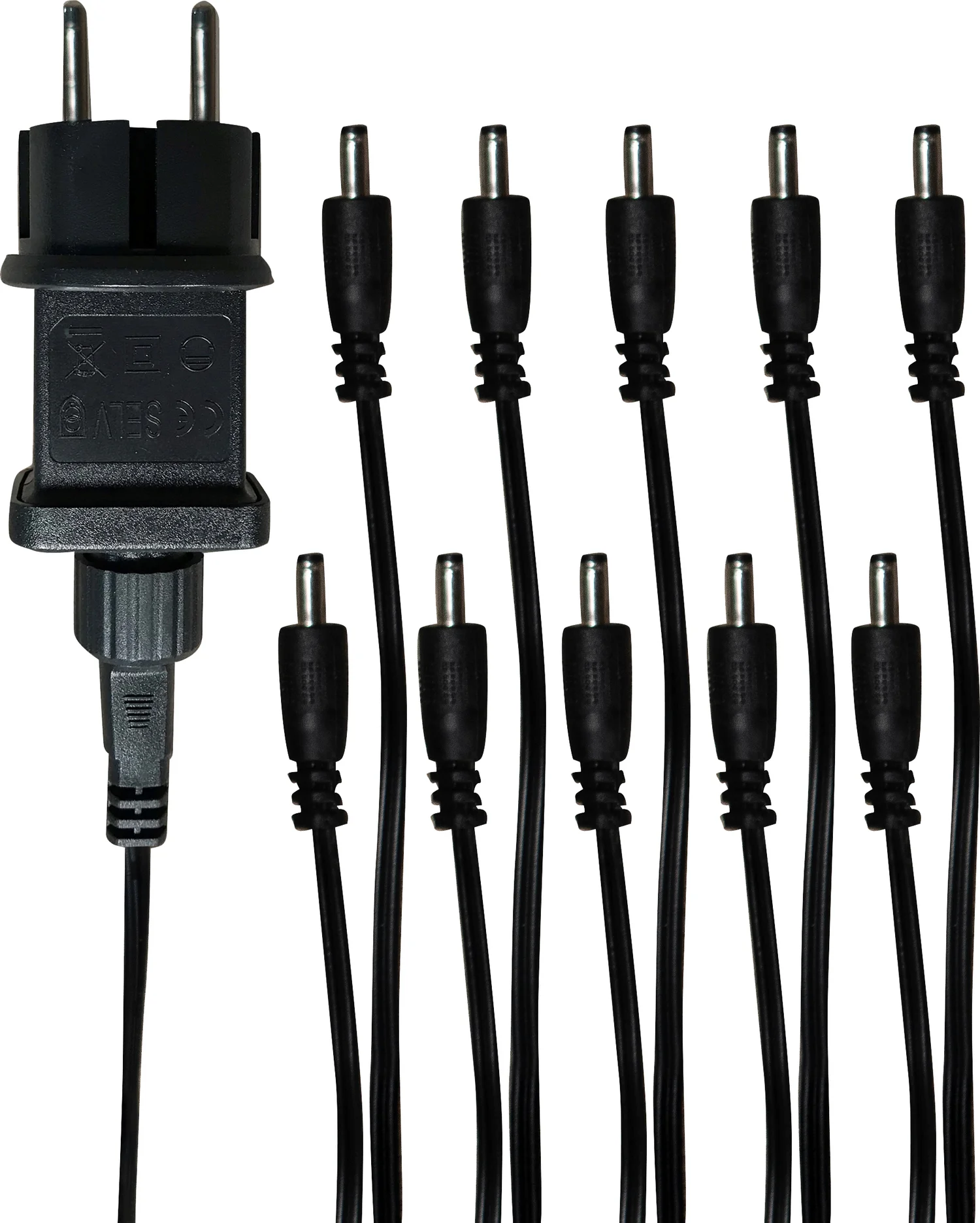 Anna's Collection adapter met 10 DC stekkers 4,5 V voor projectoren