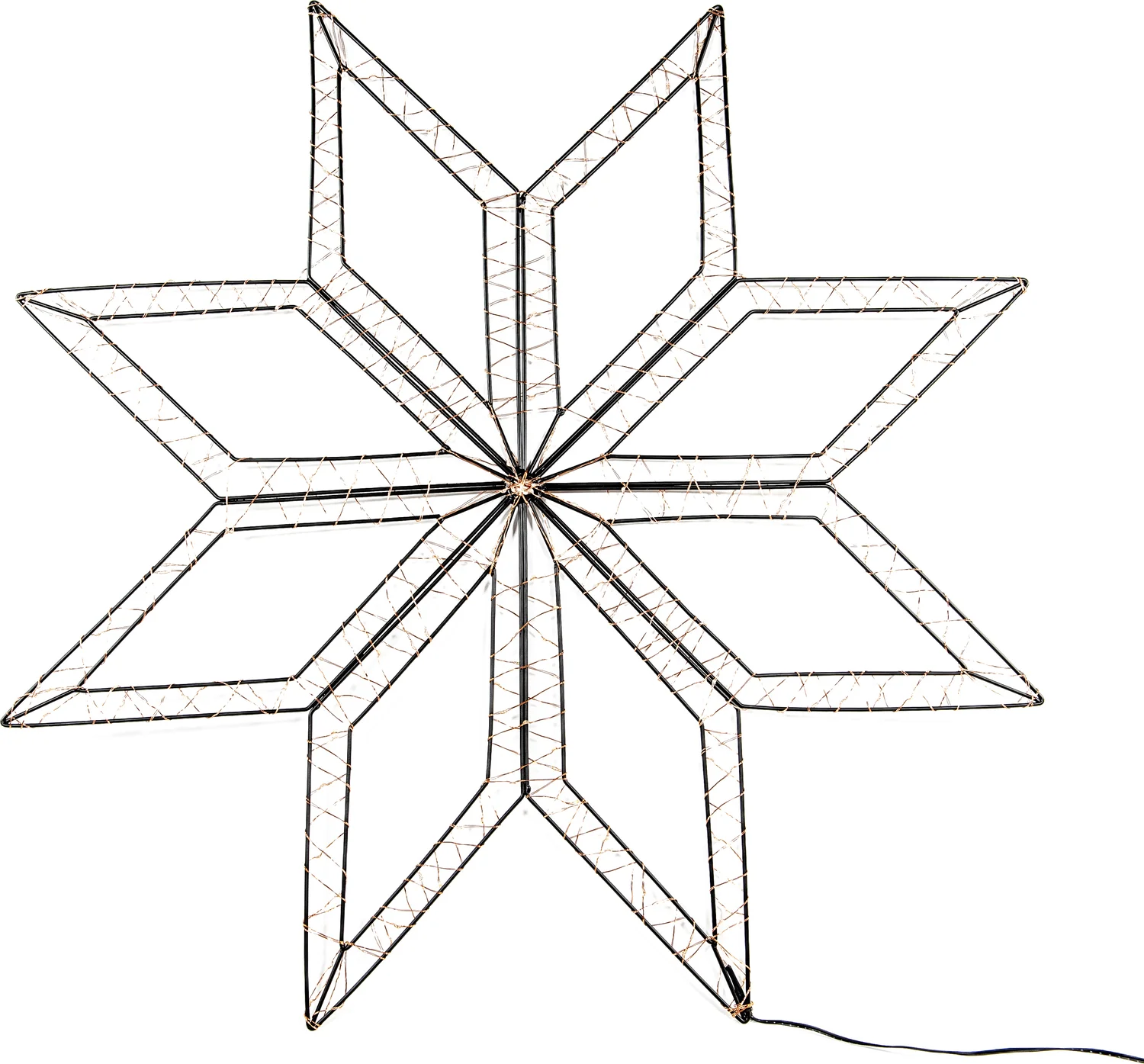Anna's Collection kerstster met verlichting 73 x 73 cm