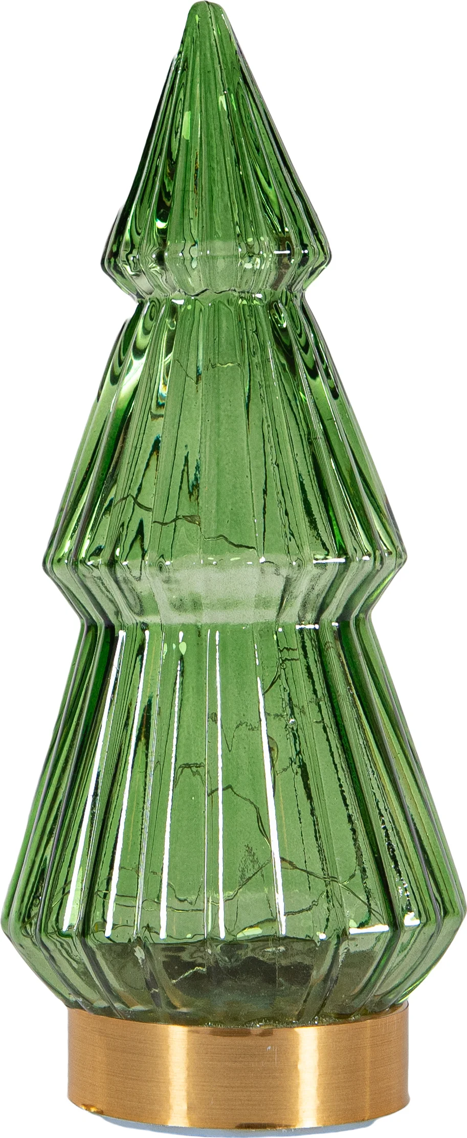 Anna's Collection decoratieboom Timbor groen met verlichting 10 x 10 x 23,5 cm