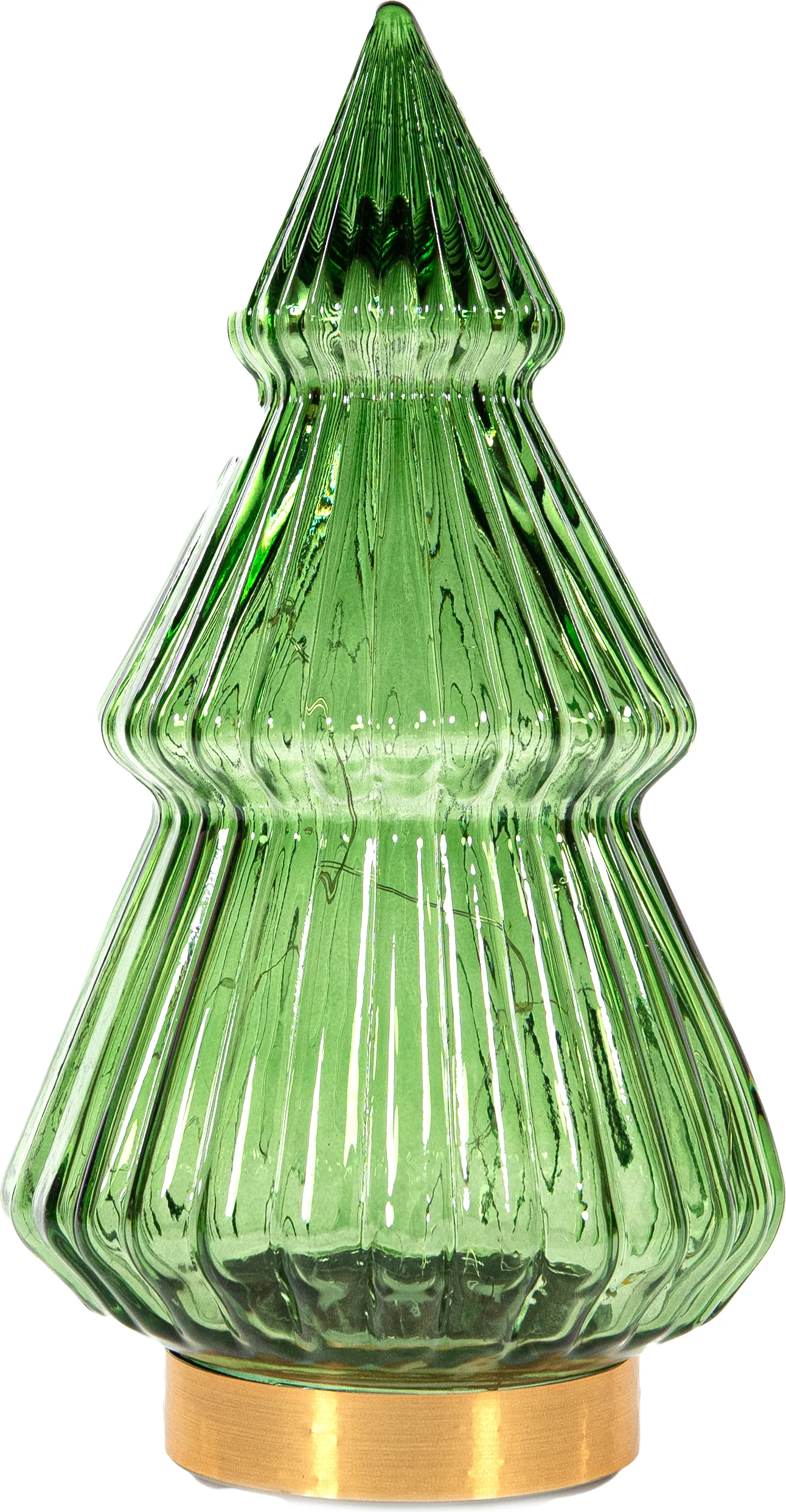 Anna's Collection decoratieboom Timbor groen met verlichting 15 x 15 x 28,5 cm