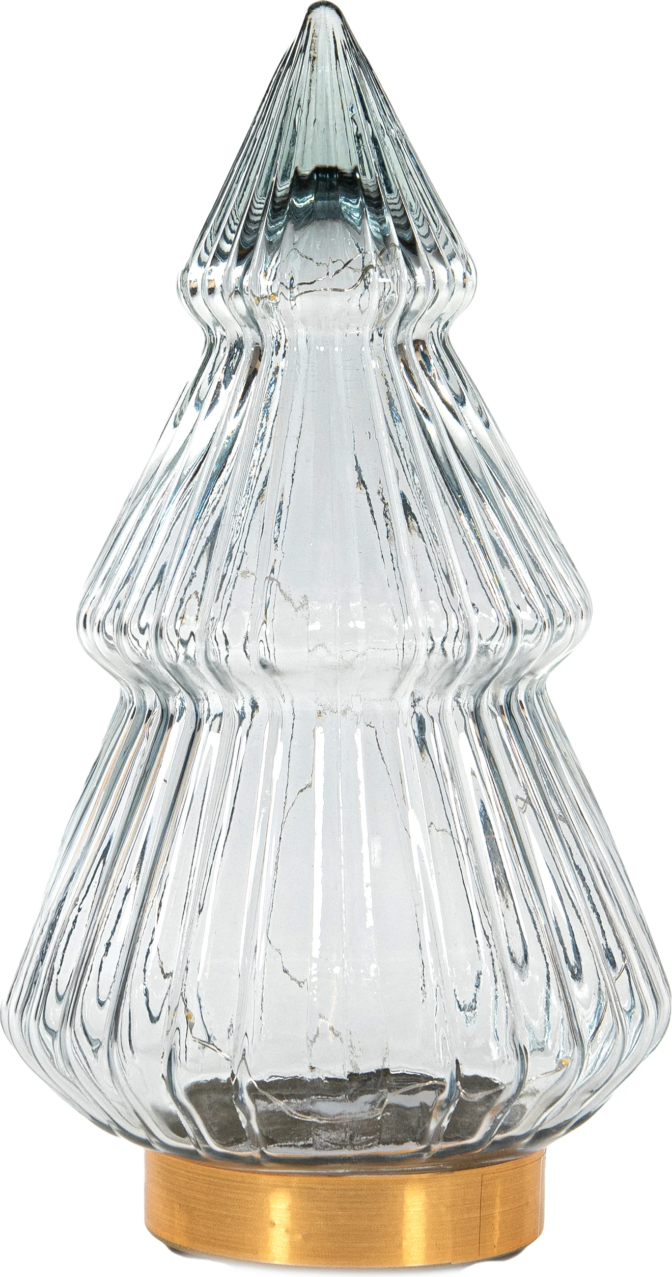 Anna's Collection decoratieboom Timbor grijs met verlichting 15 x 15 x 28,5 cm