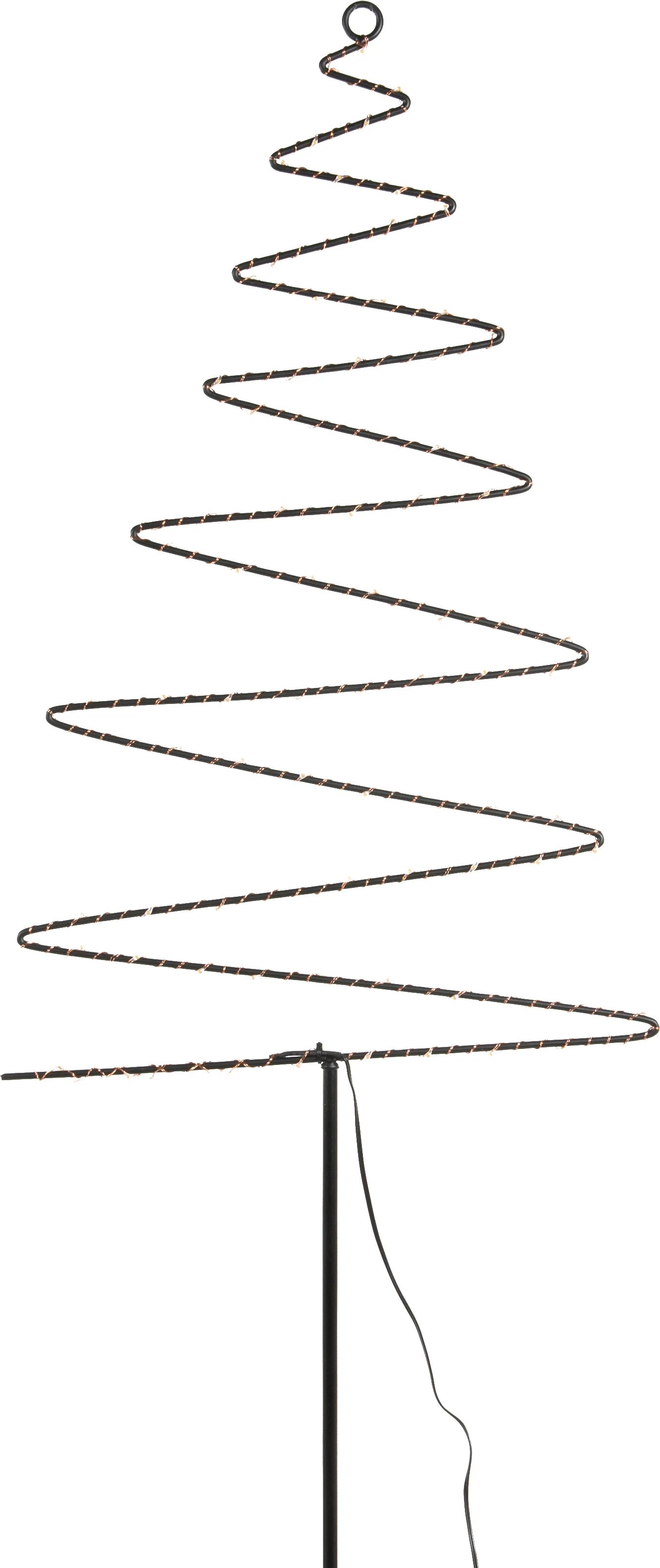 Anna's Collection tuinsteker kerstboom met verlichting 33 x 103 cm