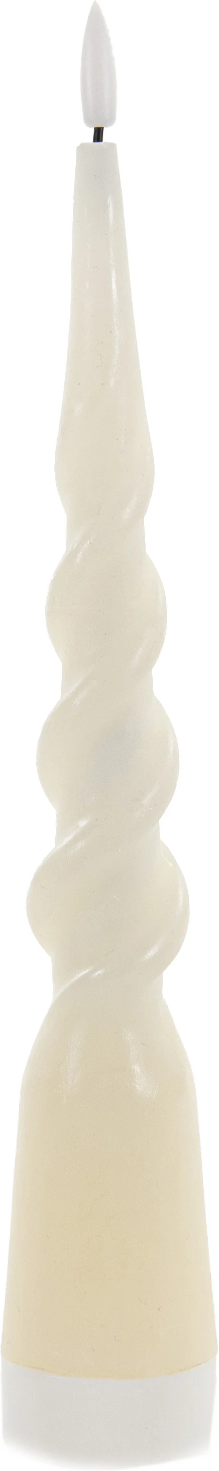 Anna's Collection LED dinerkaars Swirl ivoor D 2 H 29 cm