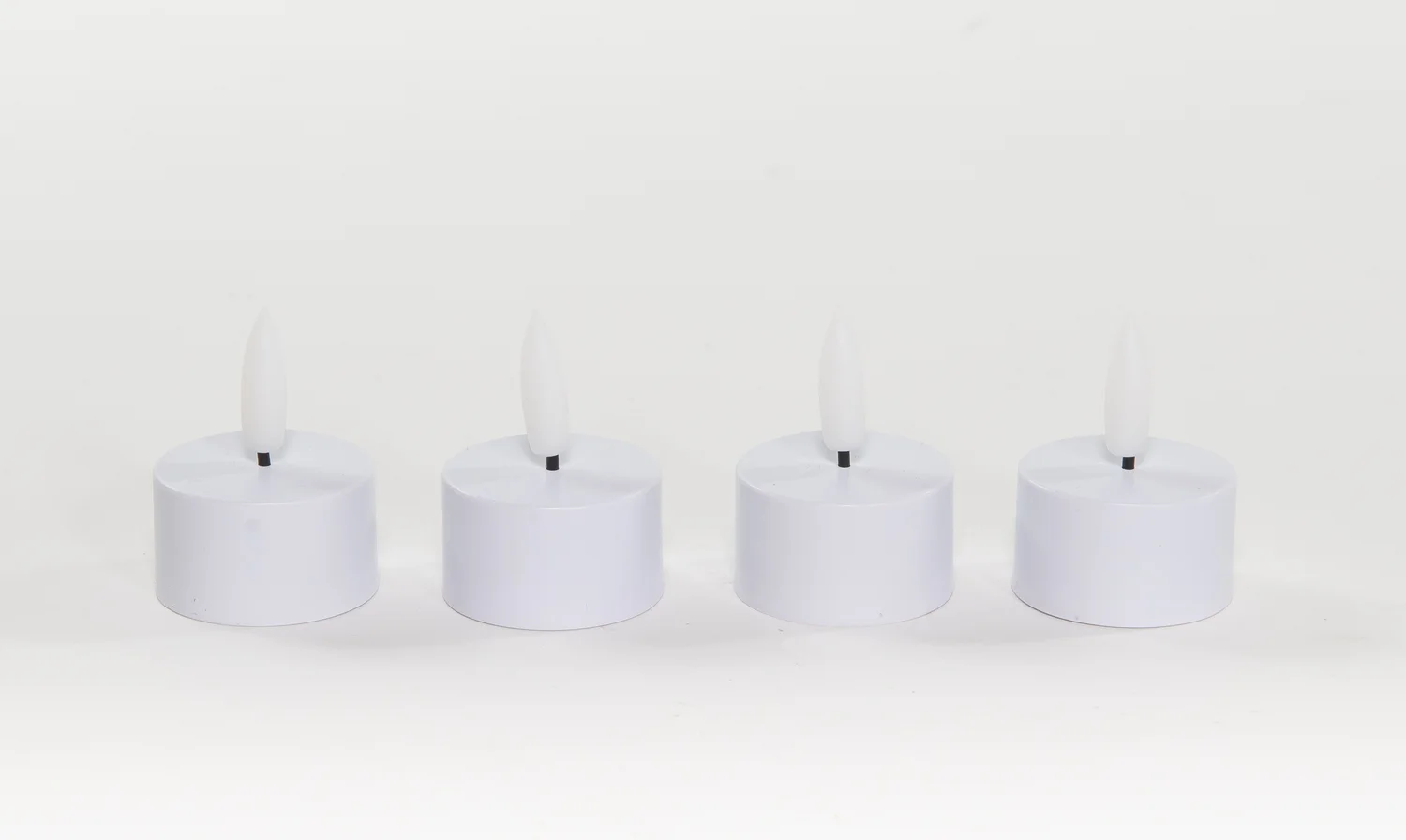 Anna's Collection LED waxinelicht wit D 3,8 H 5 cm 4 stuks