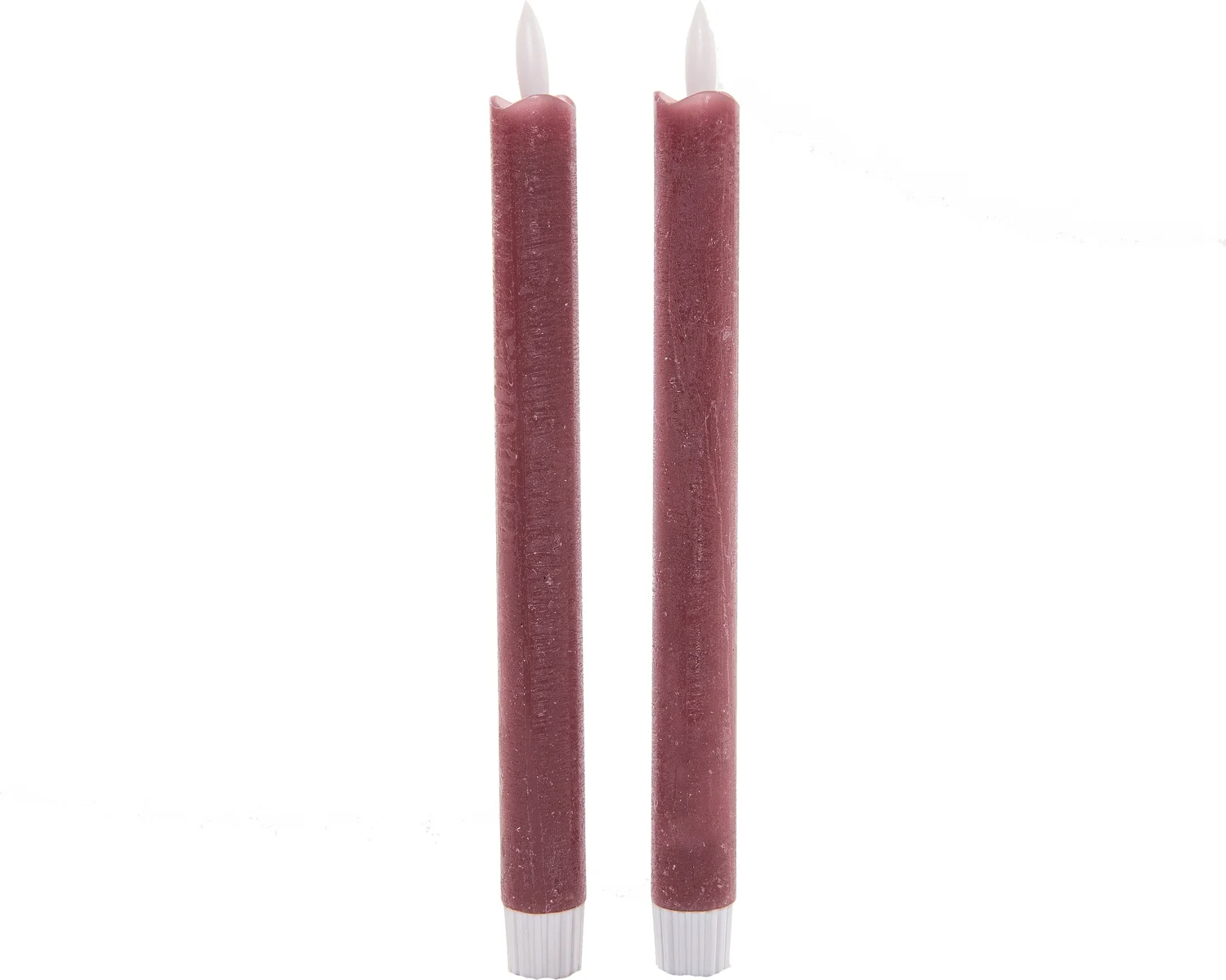 Anna's Collection LED dinerkaars Mino oudroze D 2 H 23 cm 2 stuks