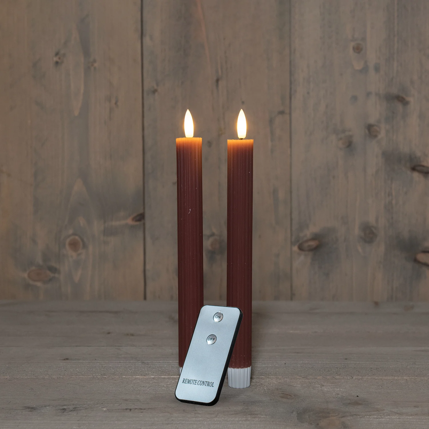 Anna's Collection LED dinerkaars Vito roze D 2 H 23 cm 2 stuks