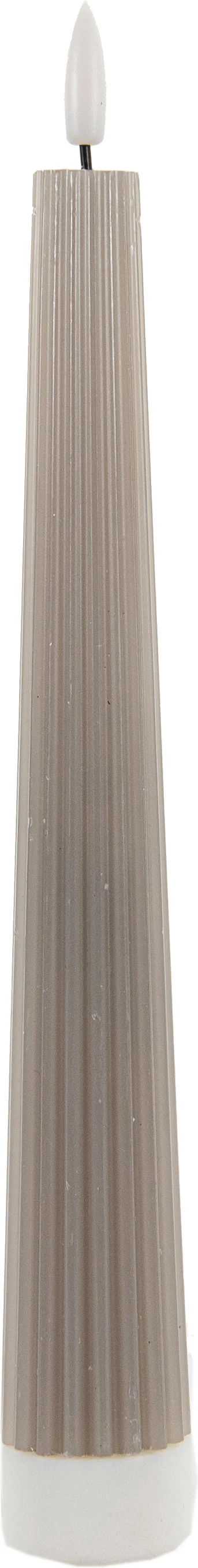 Anna's Collection LED dinerkaars Vito taupe D 2 H 27 cm