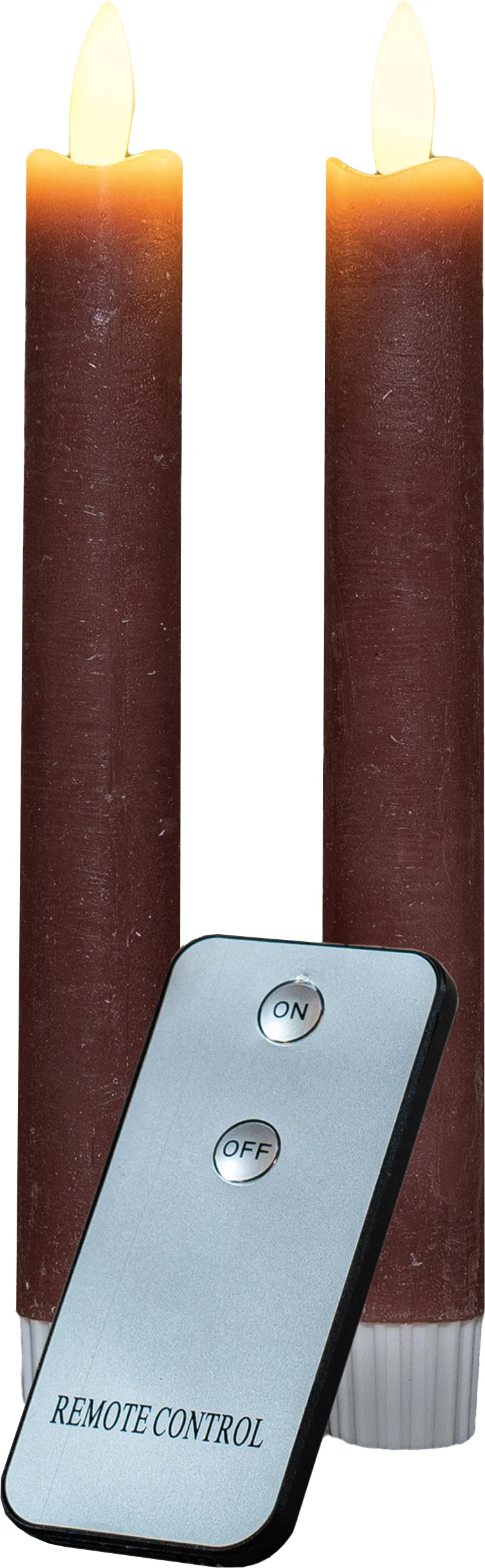 Anna's Collection LED dinerkaars Rustiek met timer roze D 2,1 H 18 cm 2 stuks