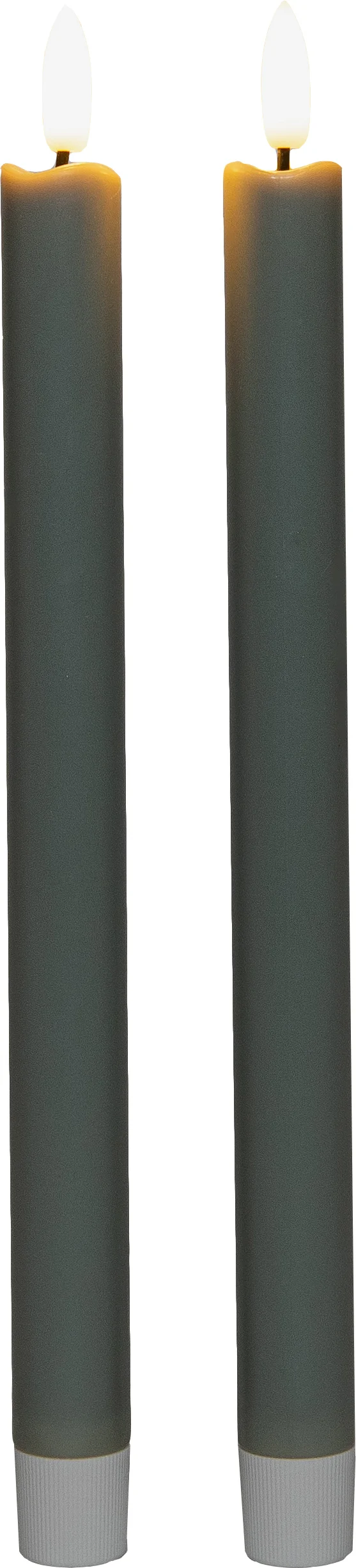 Anna's Collection LED dinerkaars groen D 1,5 H 24 cm 2 stuks