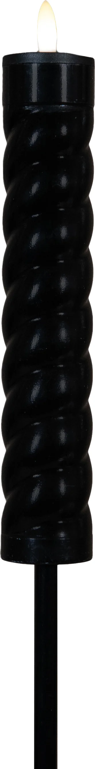 Anna's Collection solar fakkel Swirl zwart D 4 H 97 cm