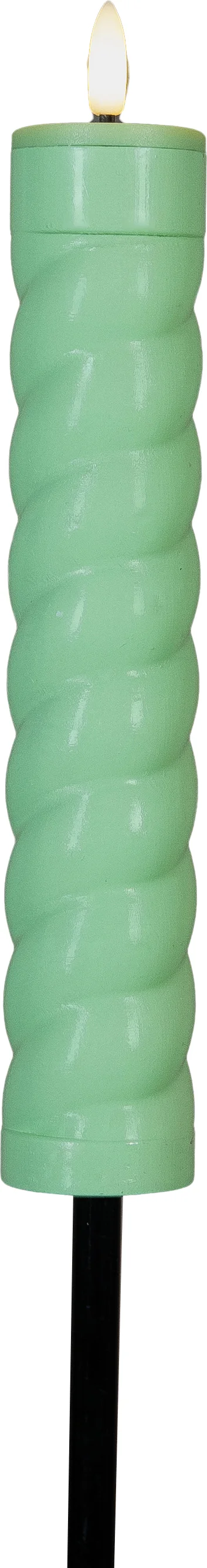 Anna's Collection solar fakkel Swirl groen D 4 H 97 cm