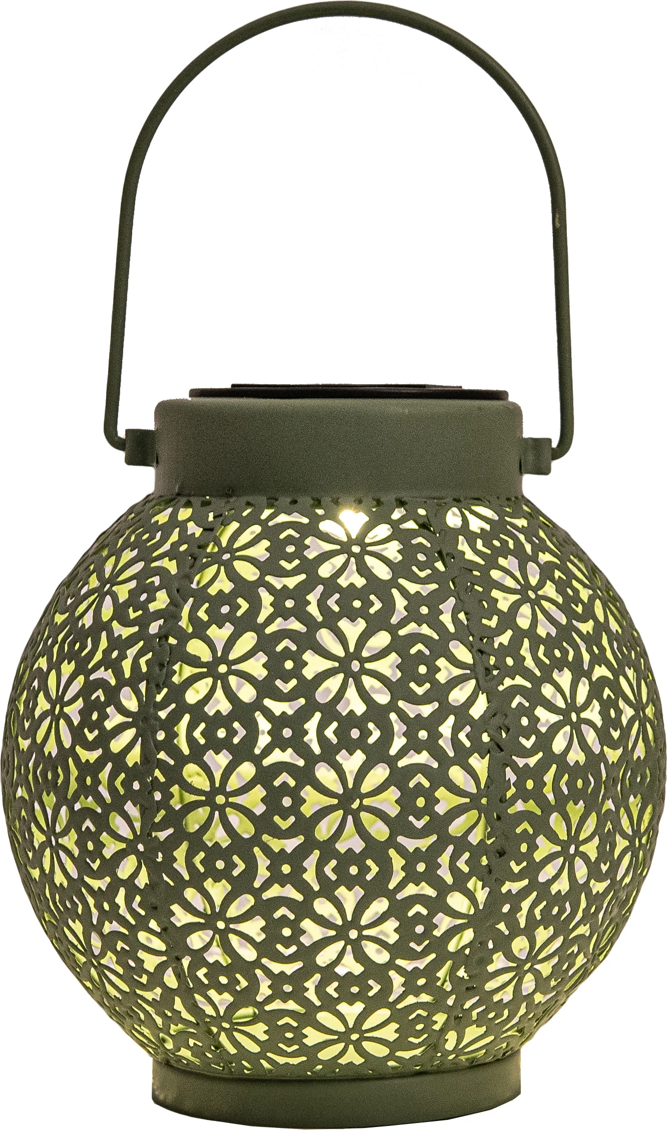 Anna's Collection lantaarn groen D 14,5 H 16 cm