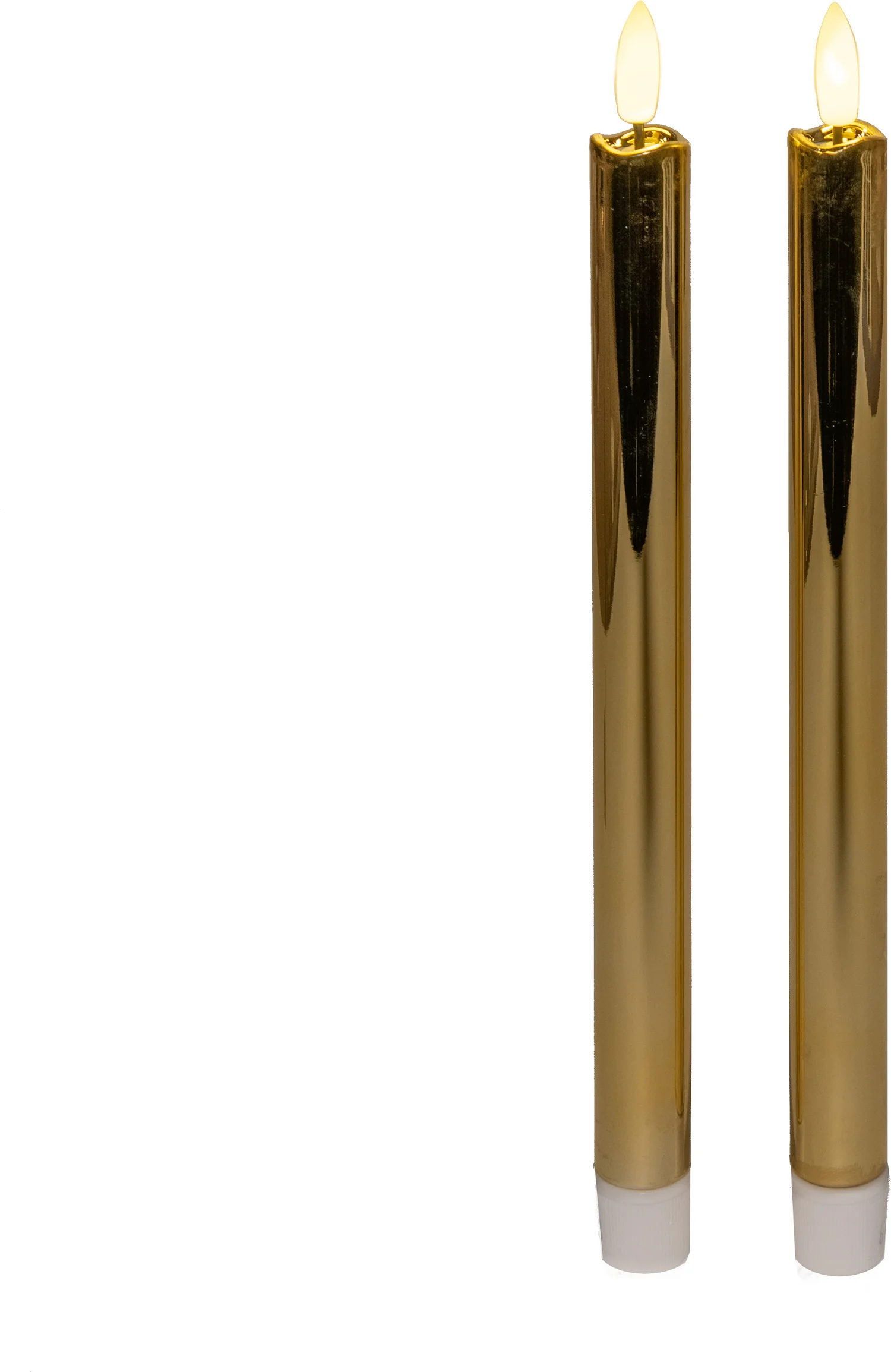 Anna's Collection LED dinerkaars Larni goud D 2,1 H 25 cm 2 stuks