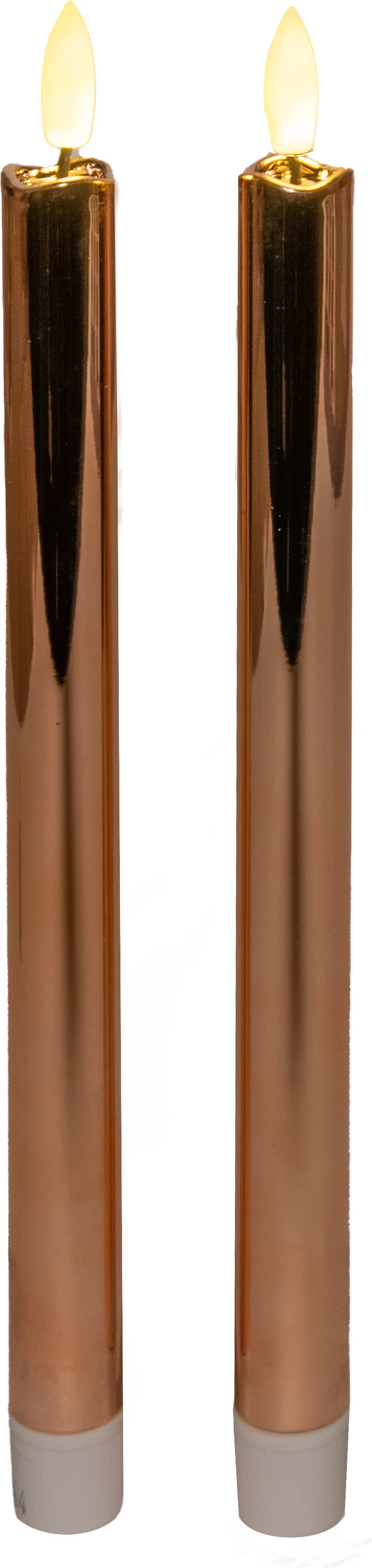Anna's Collection LED dinerkaars Larni koper D 2,1 H 25 cm 2 stuks
