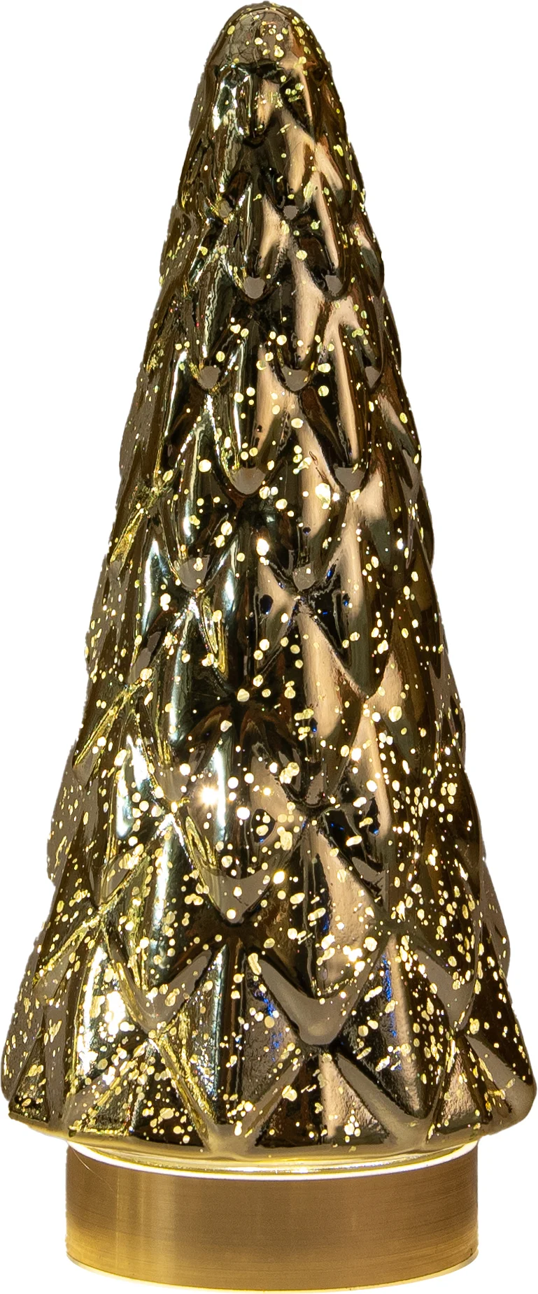 Anna's Collection decoratieboom Daron goud met verlichting D 10,5 H 24,5 cm