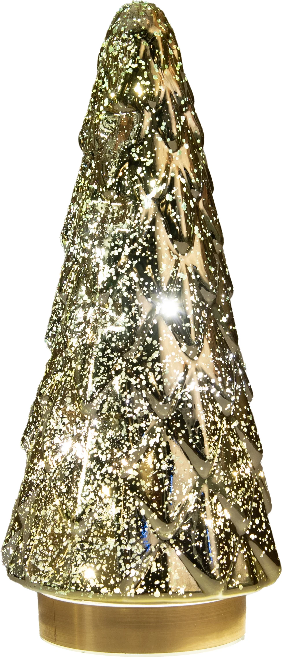 Anna's Collection decoratieboom Daron goud met verlichting D 13 H 29 cm