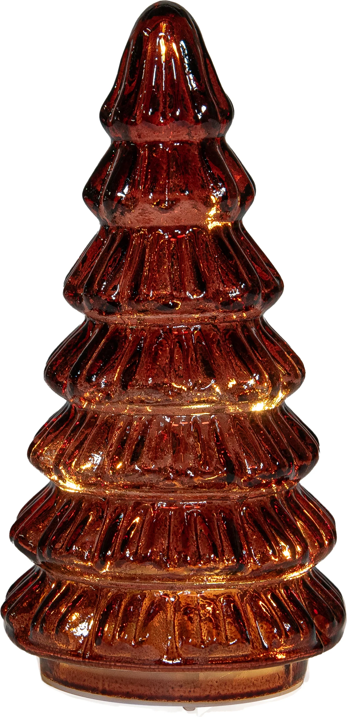 Anna's Collection decoratieboom Daron paars met verlichting D 9,5 H 18,5 cm