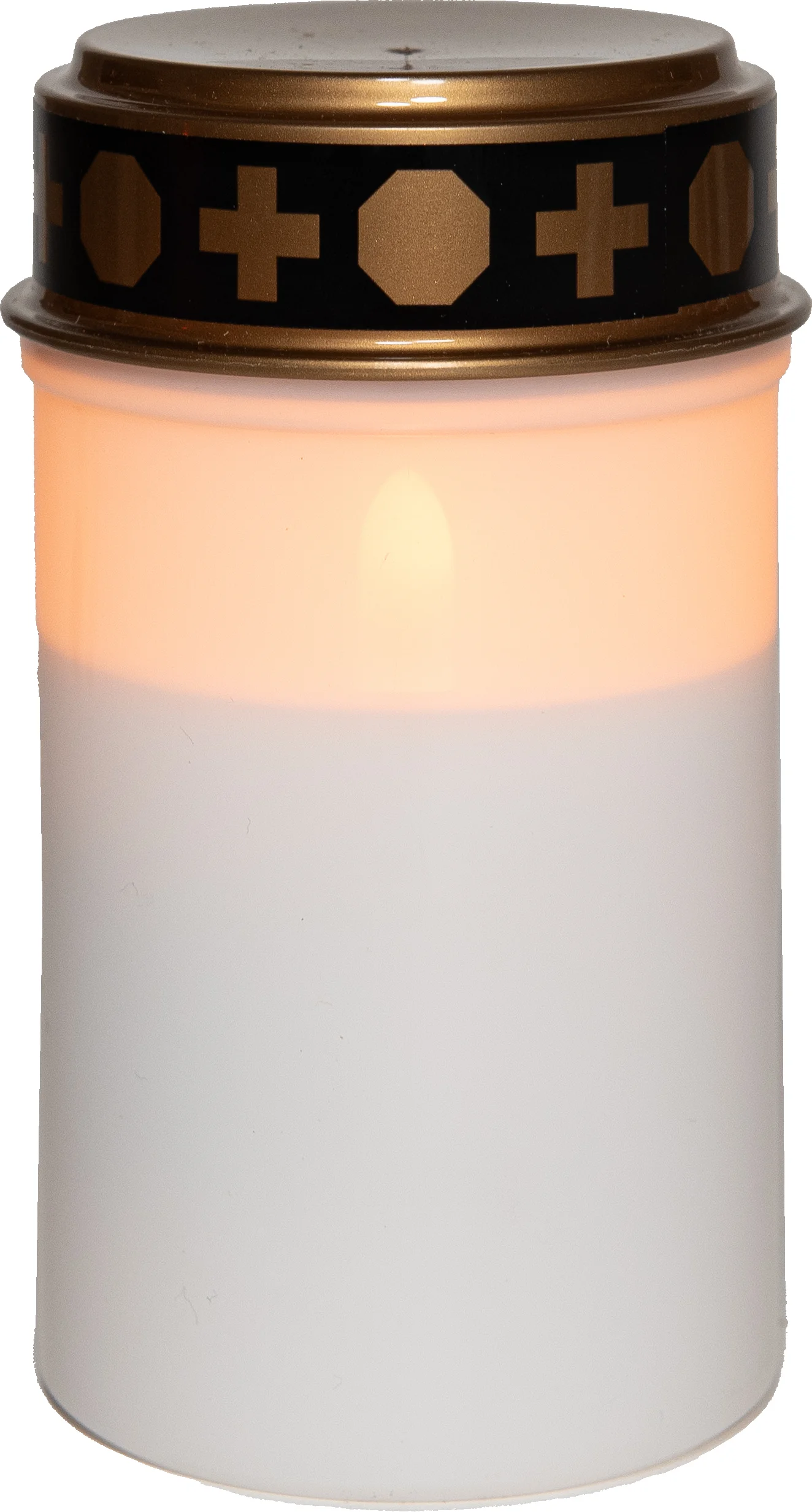 Anna's Collection LED herdenkingslicht met timer wit D 7 H 12 cm