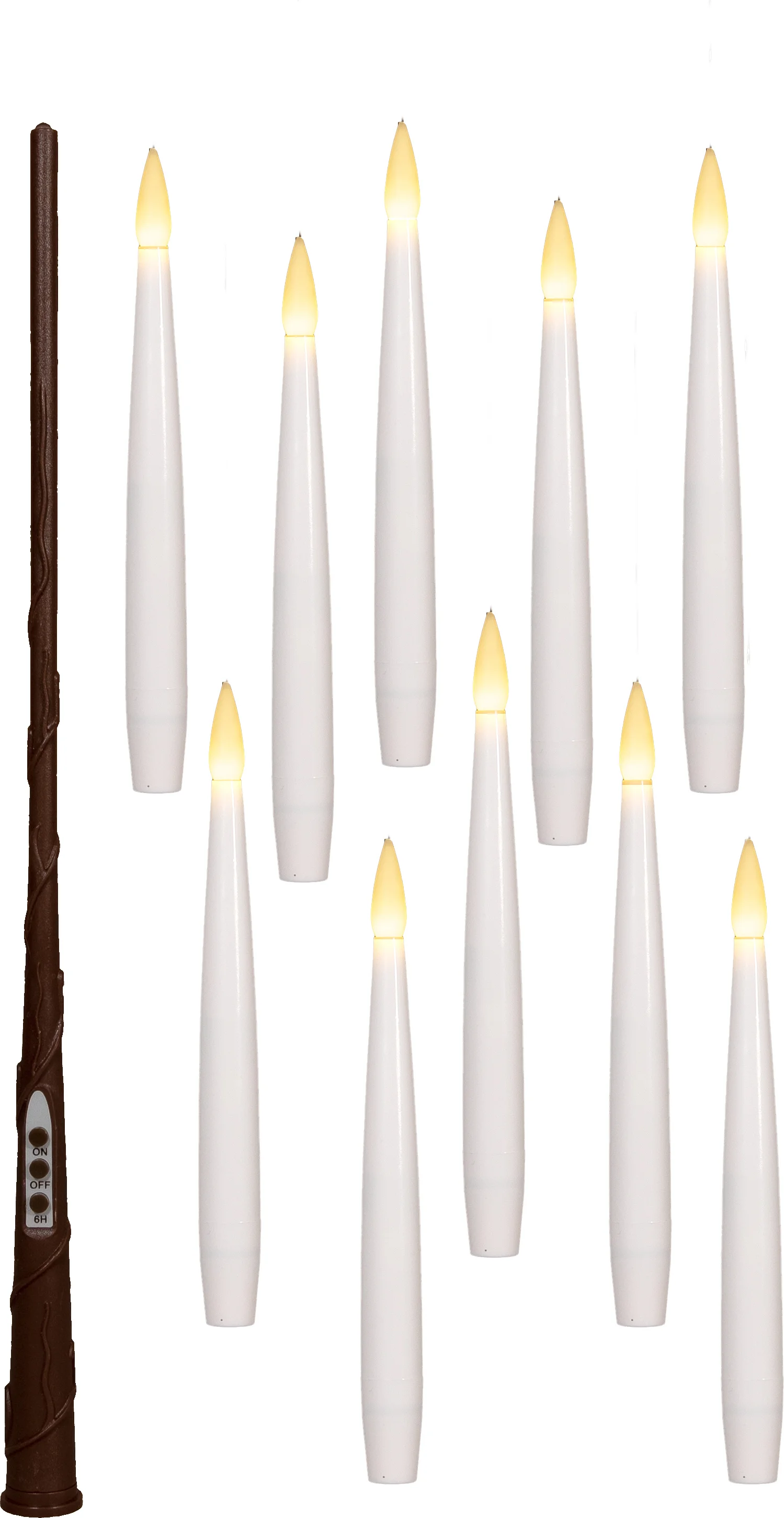 Anna's Collection LED dinerkaars zwevend wit D 2 H 15 cm 10 stuks