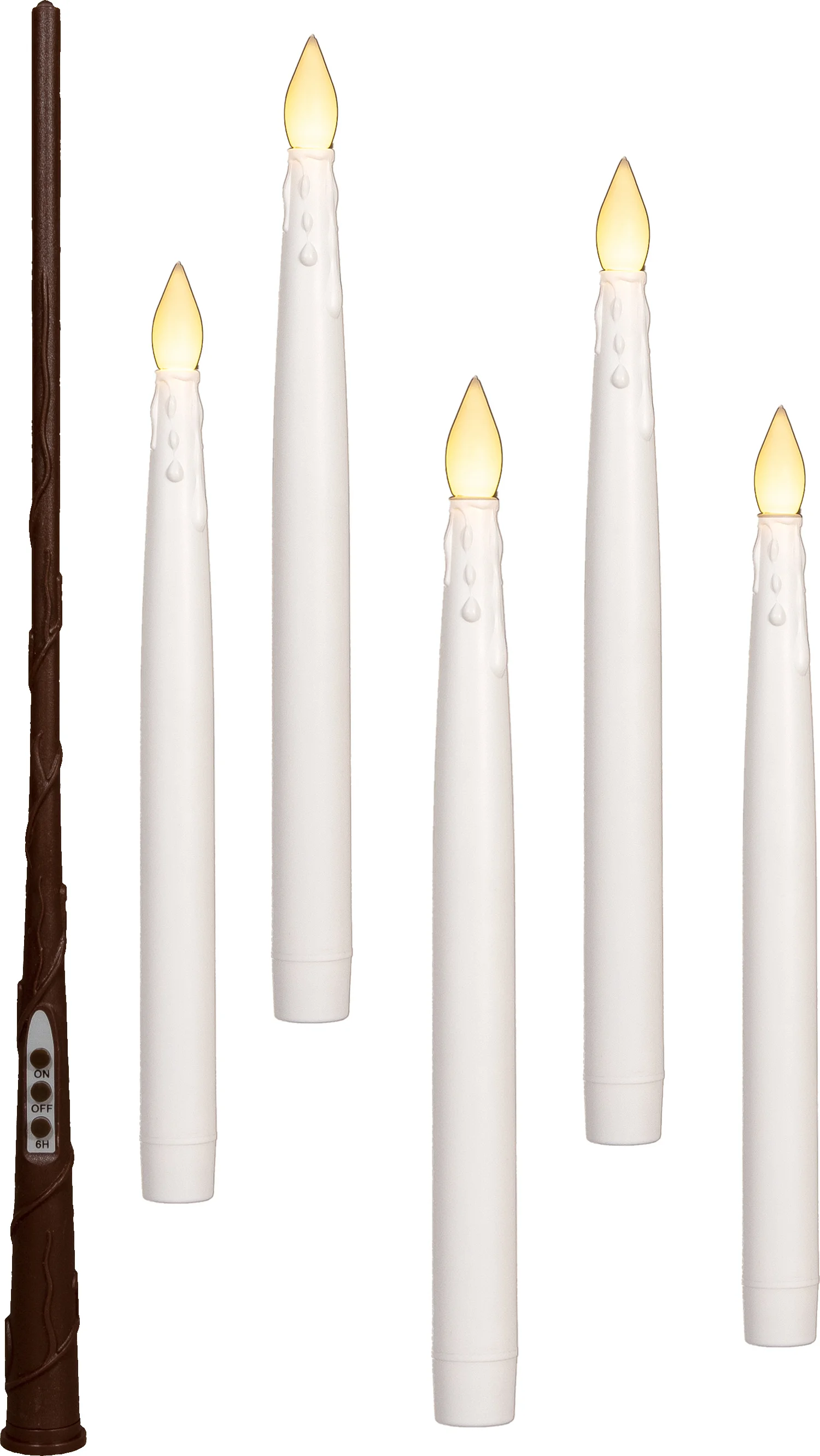Anna's Collection LED dinerkaars zwevend wit D 2 H 28,5 cm 5 stuks