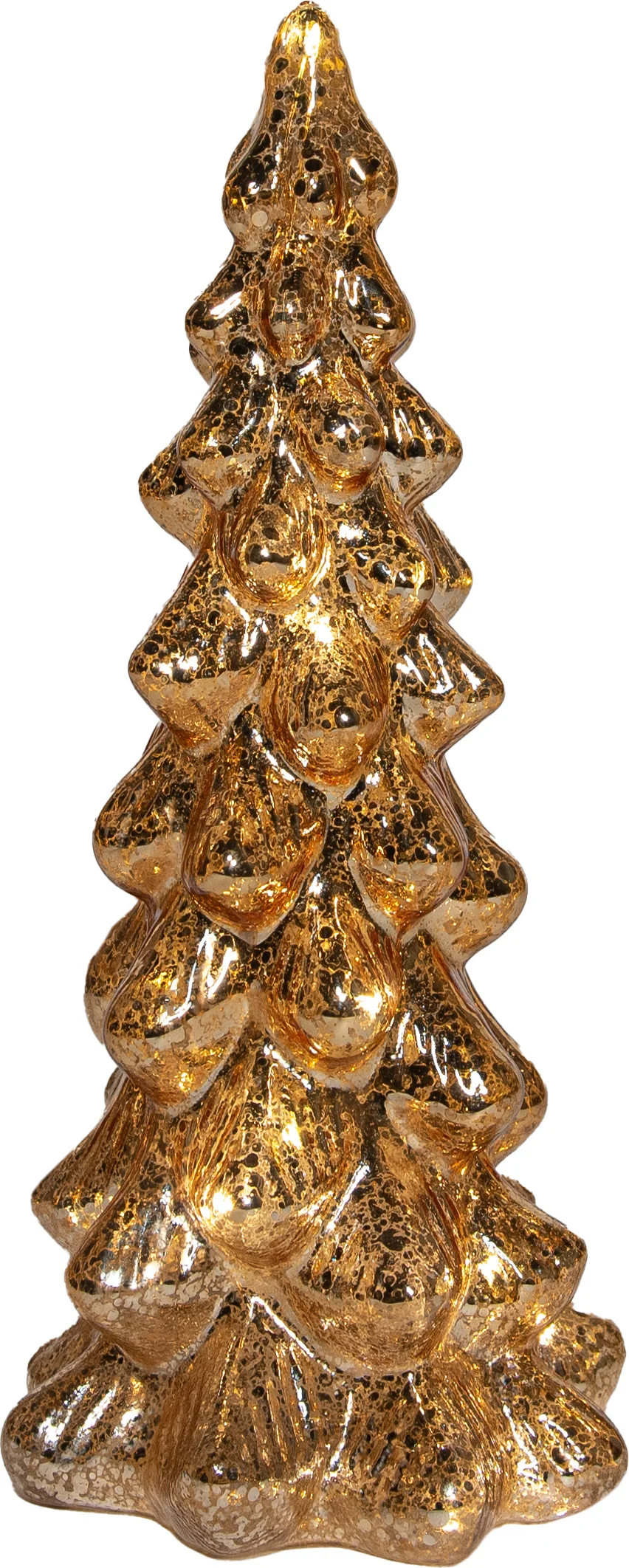 Anna's Collection decoratieboom Daron goud met verlichting D 11 H 25 cm
