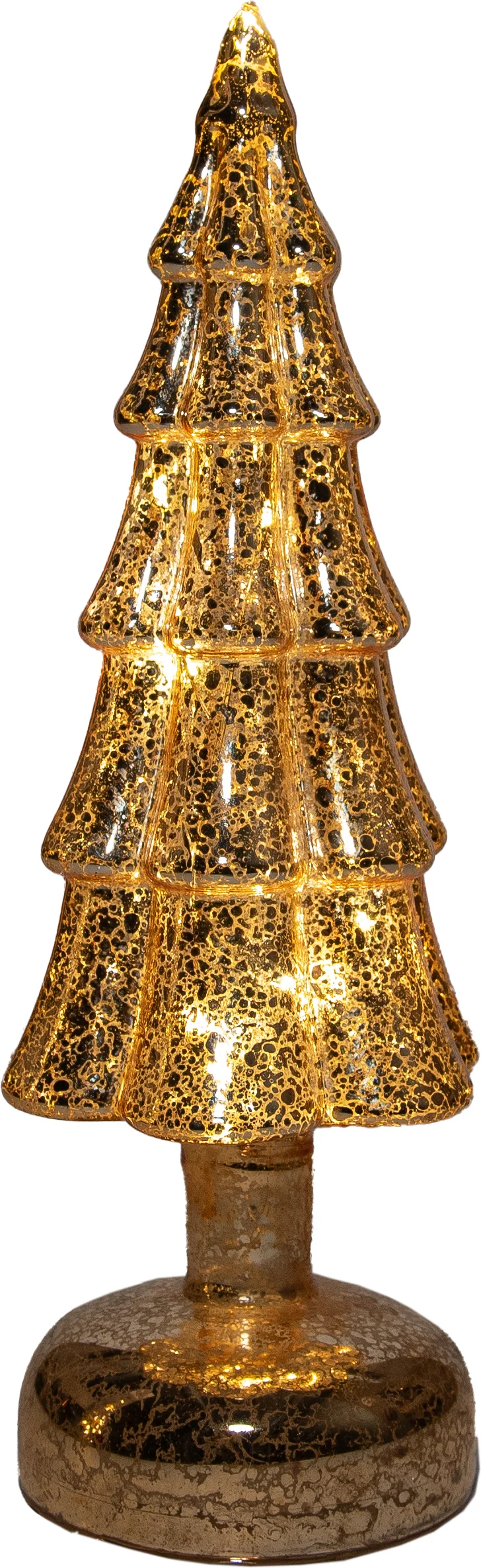Anna's Collection decoratieboom Daron goud met verlichting D 9,5 H 27,5 cm