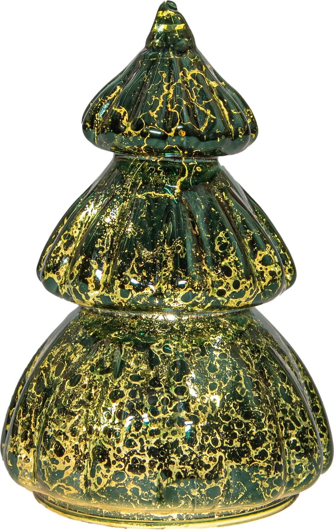 Anna's Collection decoratieboom Daron groen met verlichting D 8 H 12,5 cm