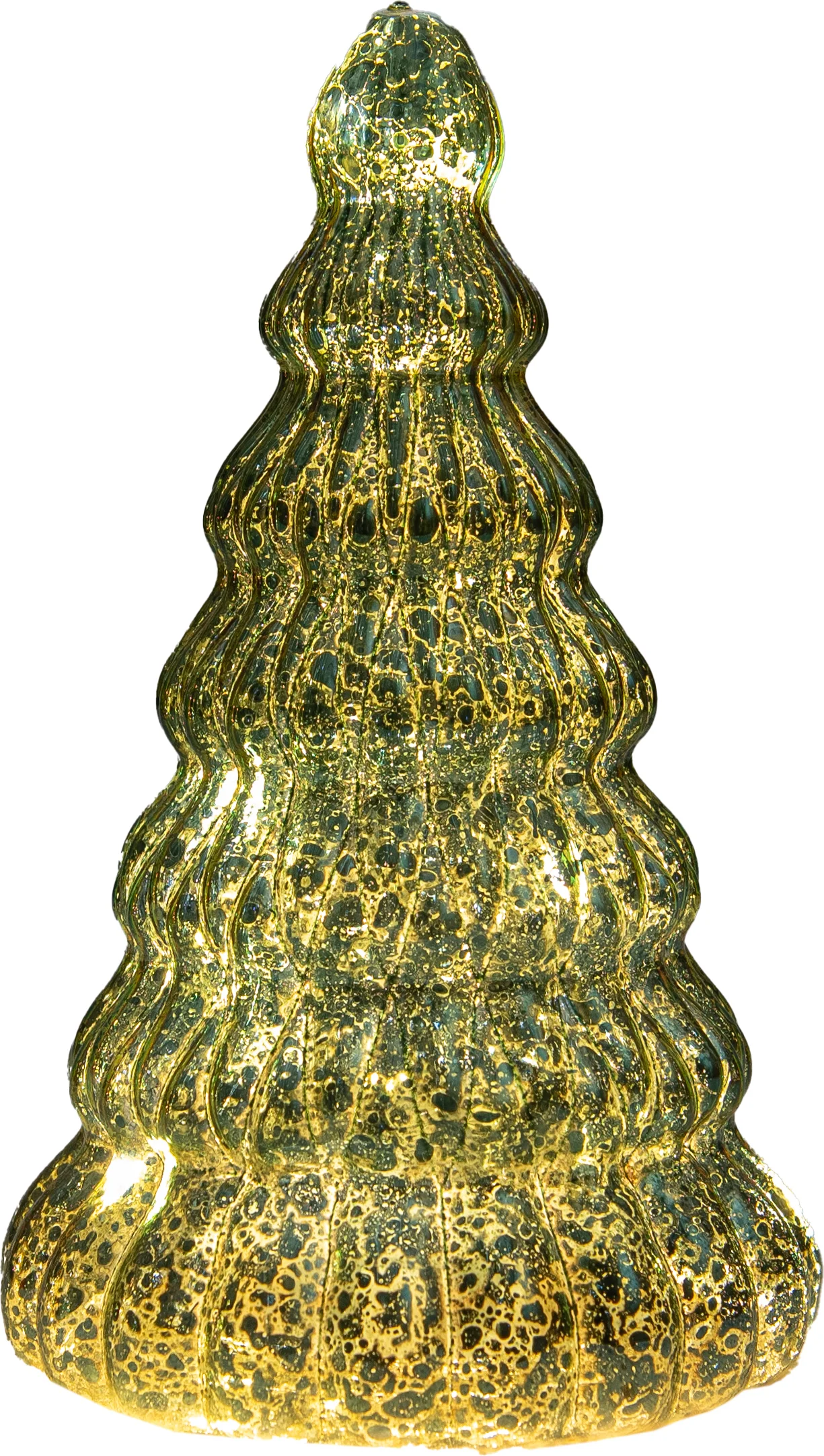 Anna's Collection decoratieboom Daron groen met verlichting D 10,5 H 17,5 cm