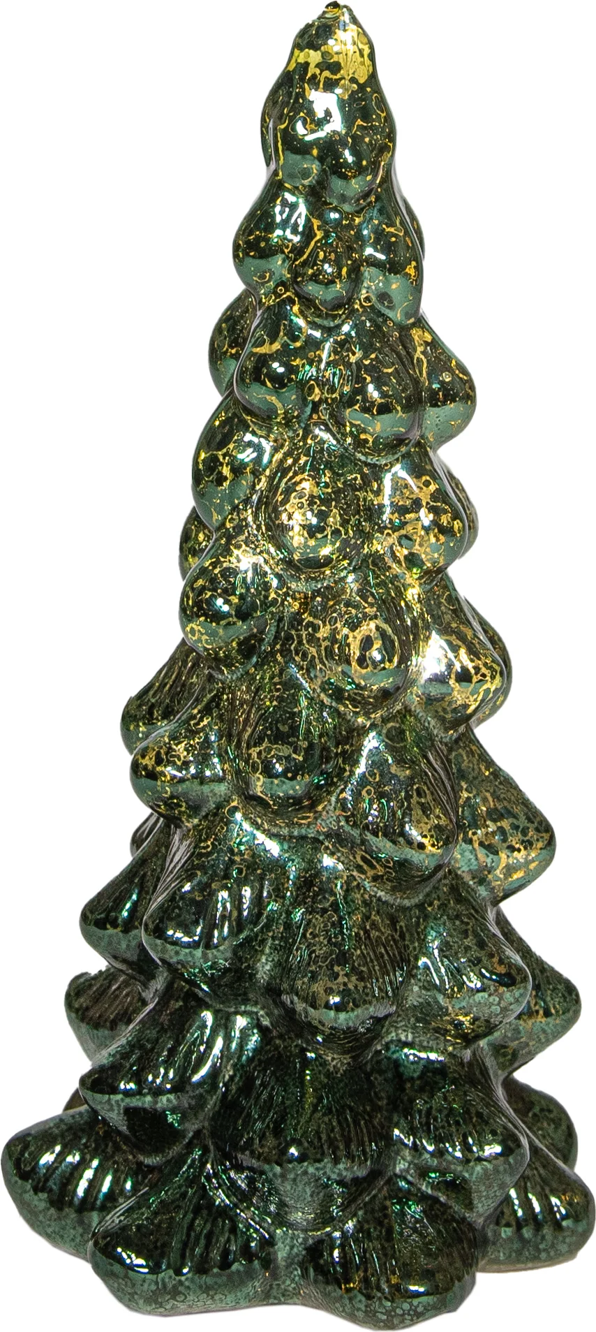 Anna's Collection decoratieboom Daron groen met verlichting D 10 H 20 cm