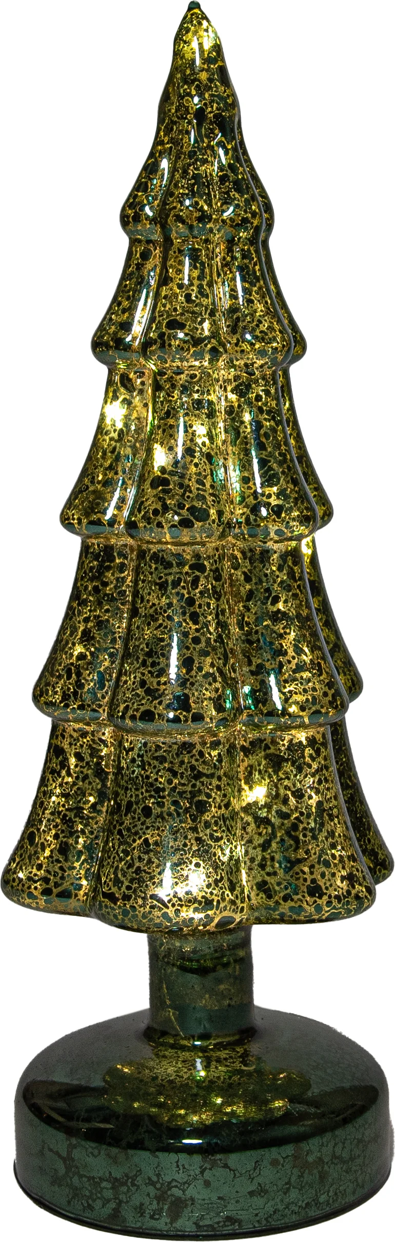 Anna's Collection decoratieboom Daron groen met verlichting D 9,5 H 27,5 cm