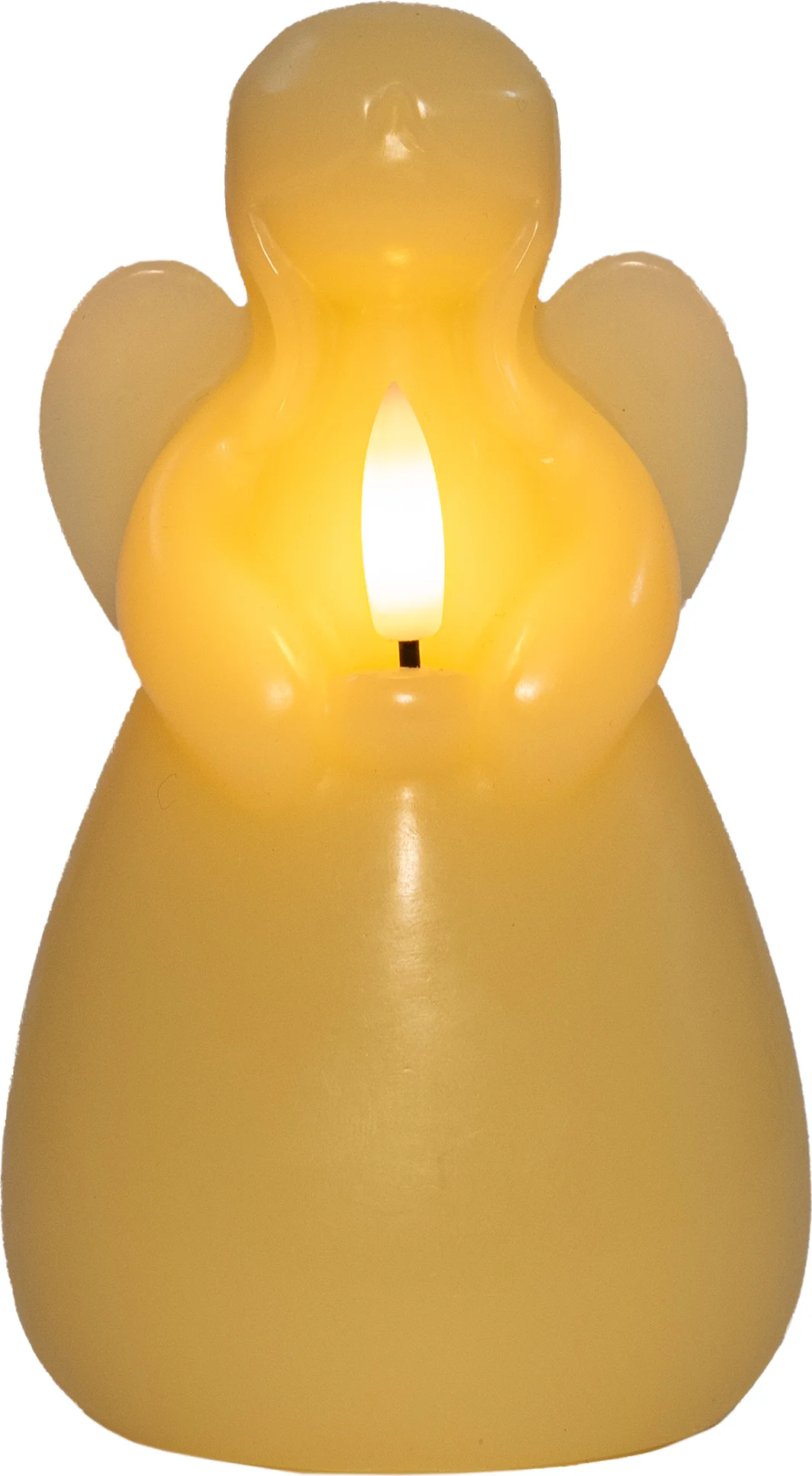 Anna's Collection LED stompkaars Ange engel ivoor D 8 H 14,5 cm