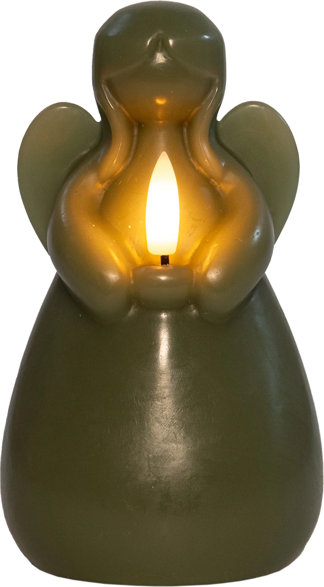 Anna's Collection LED stompkaars Ange engel groen D 8 H 14,5 cm