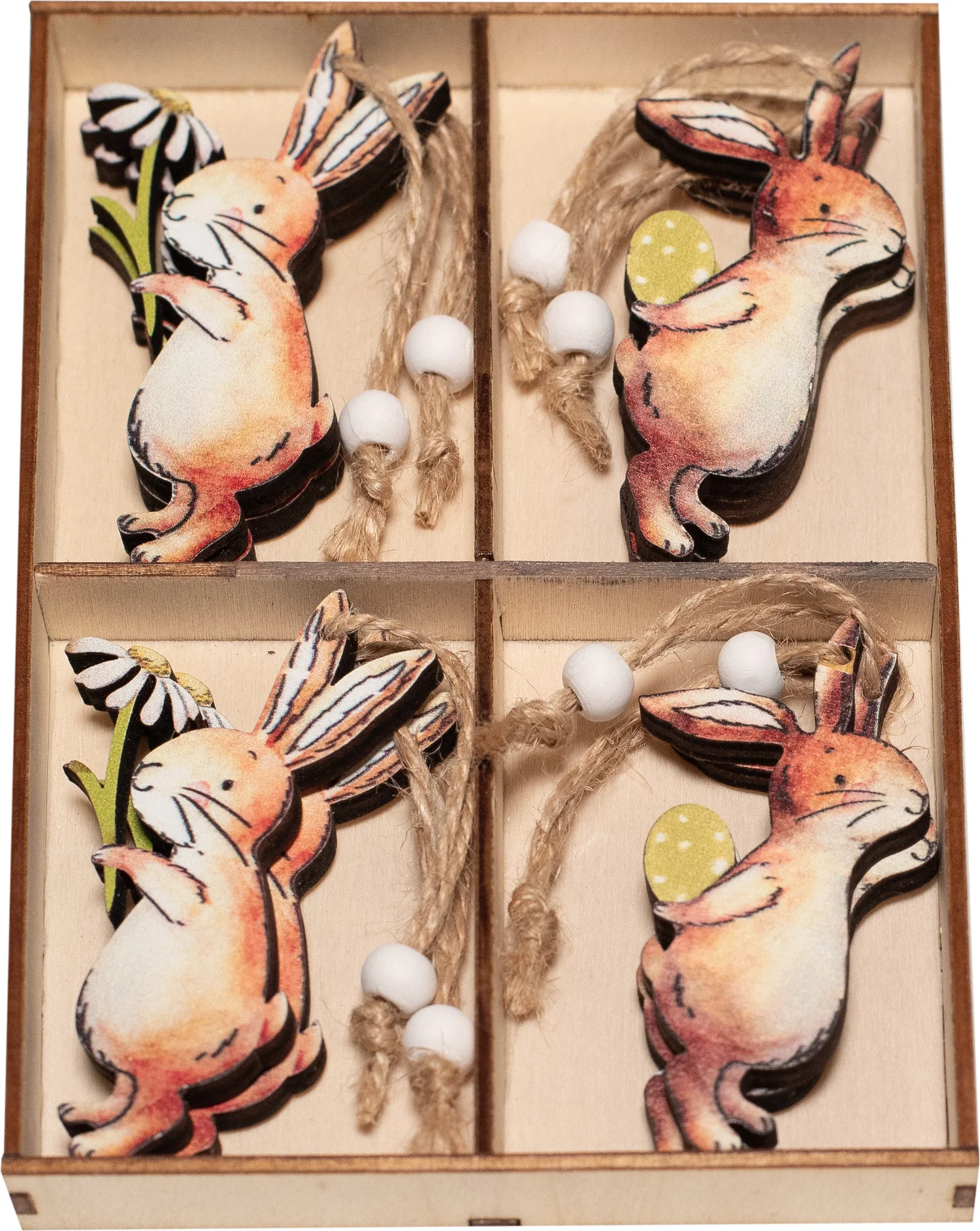 Anna's Collection paashanger haas naturel 1,5 x 15,5 x 11 cm