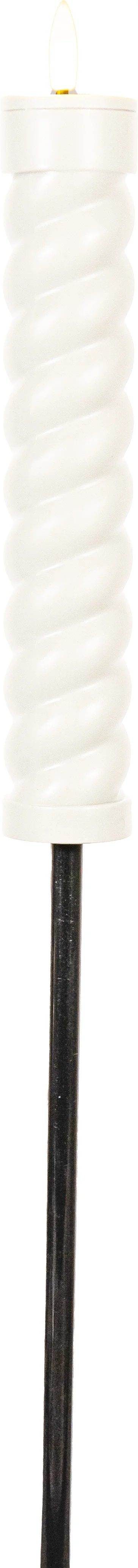 Anna's Collection solar fakkel Swirl beige D 4 H 76 cm