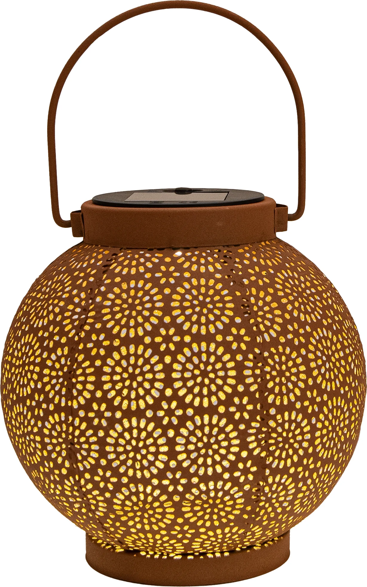 Anna's Collection solar tafellamp koper D 14 H 16 cm