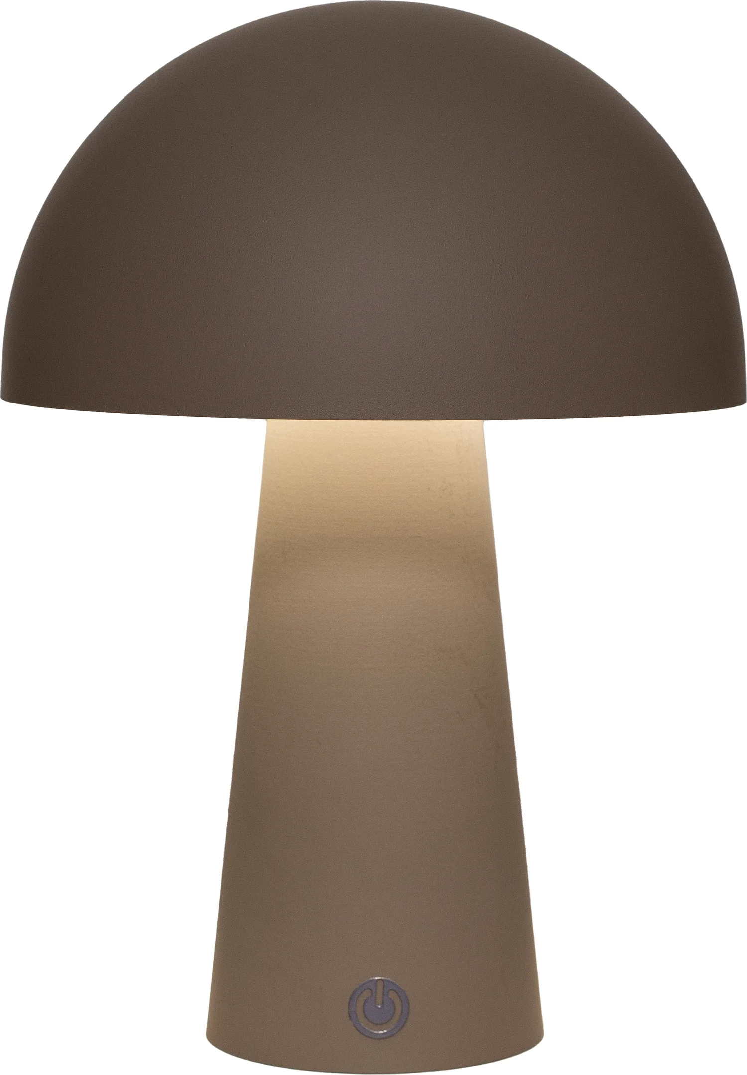 Anna's Collection tafellamp Paddenstoel taupe D 15 H 21 cm