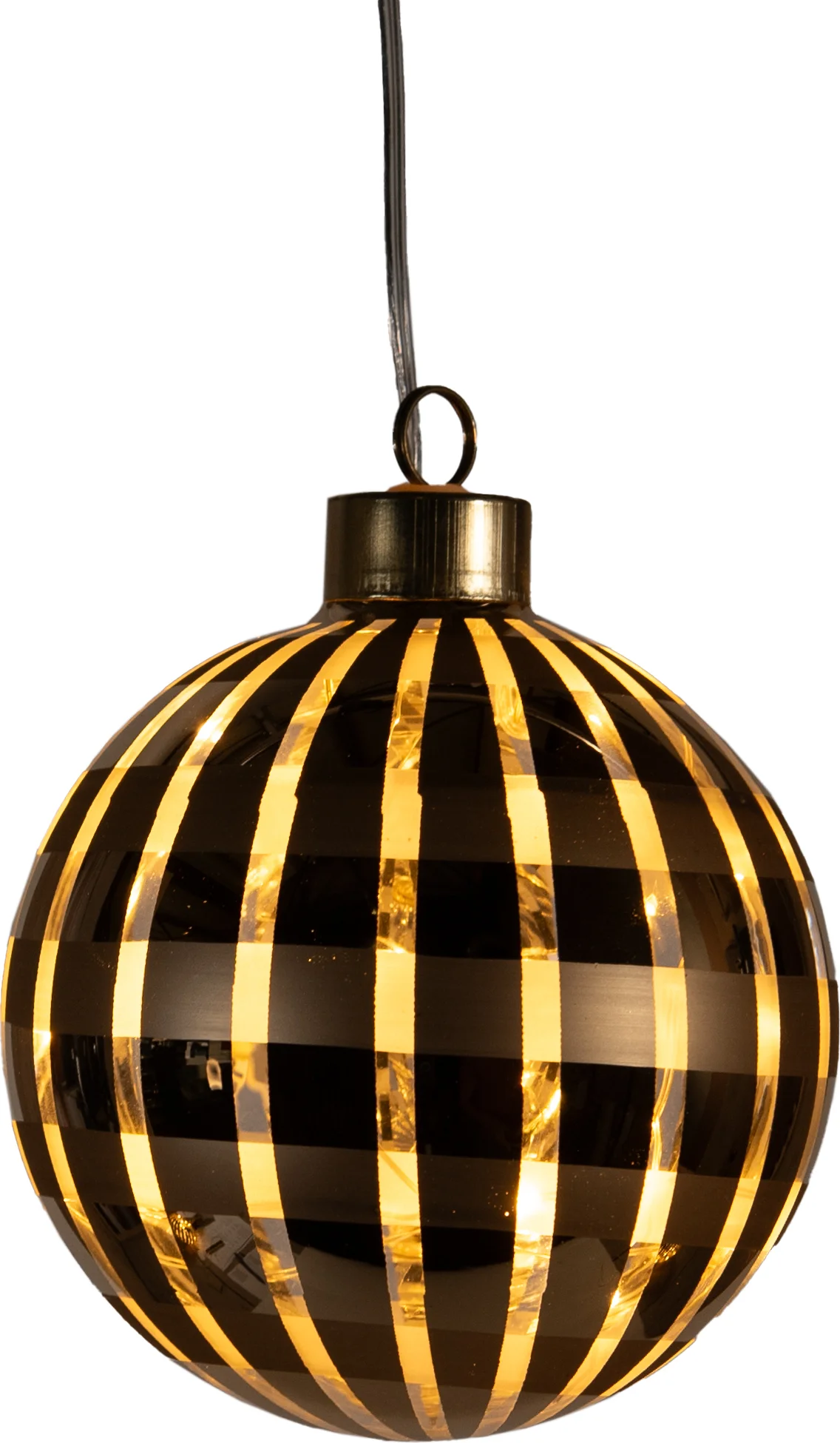 Anna's Collection kersthanger Ruit goud met verlichting D 10 cm