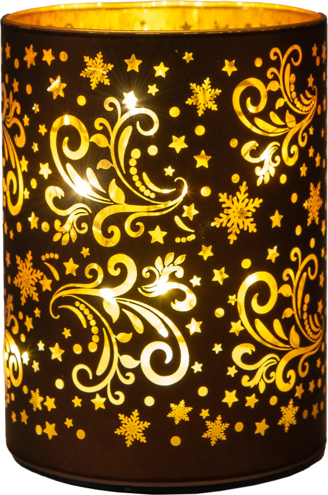Anna's Collection tafellamp Stars bruin D 10 H 16 cm