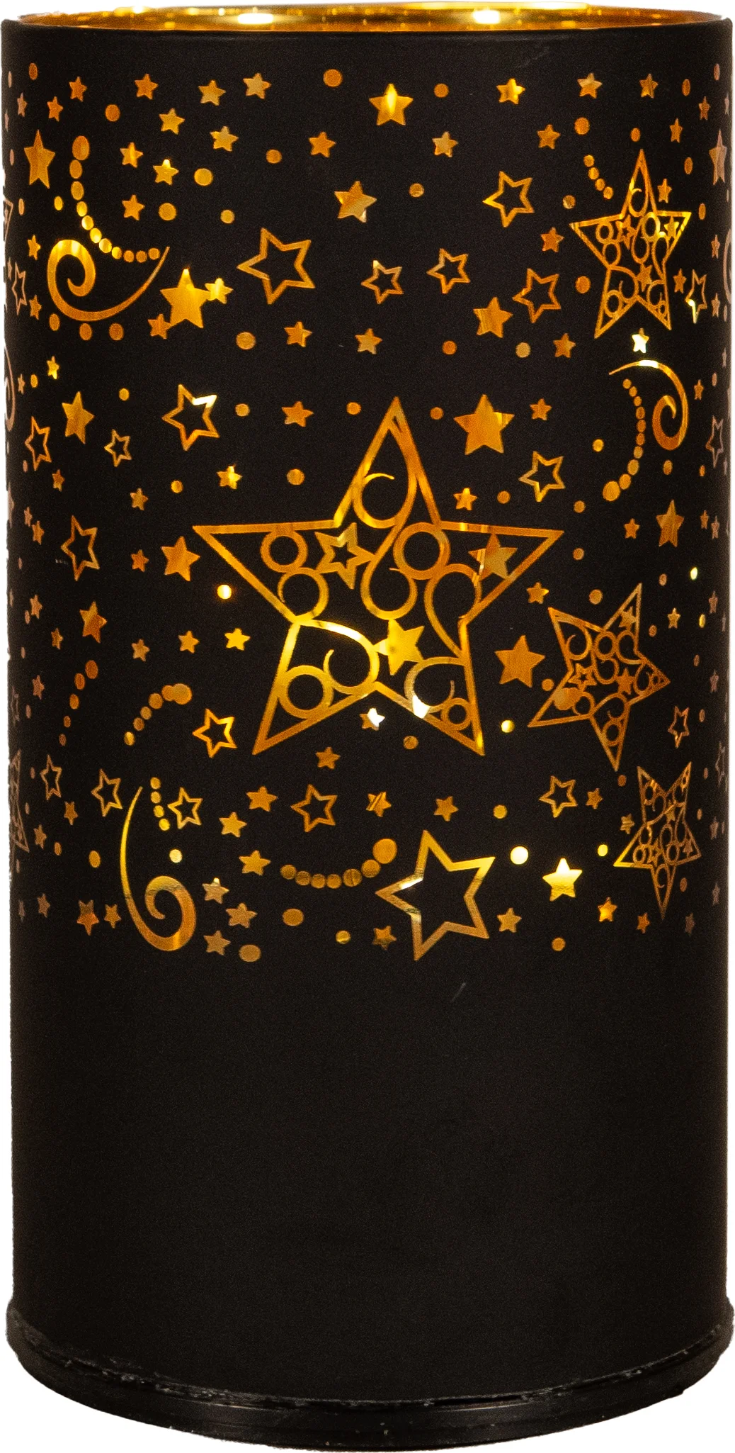 Anna's Collection tafellamp Stars zwart D 10 H 16 cm