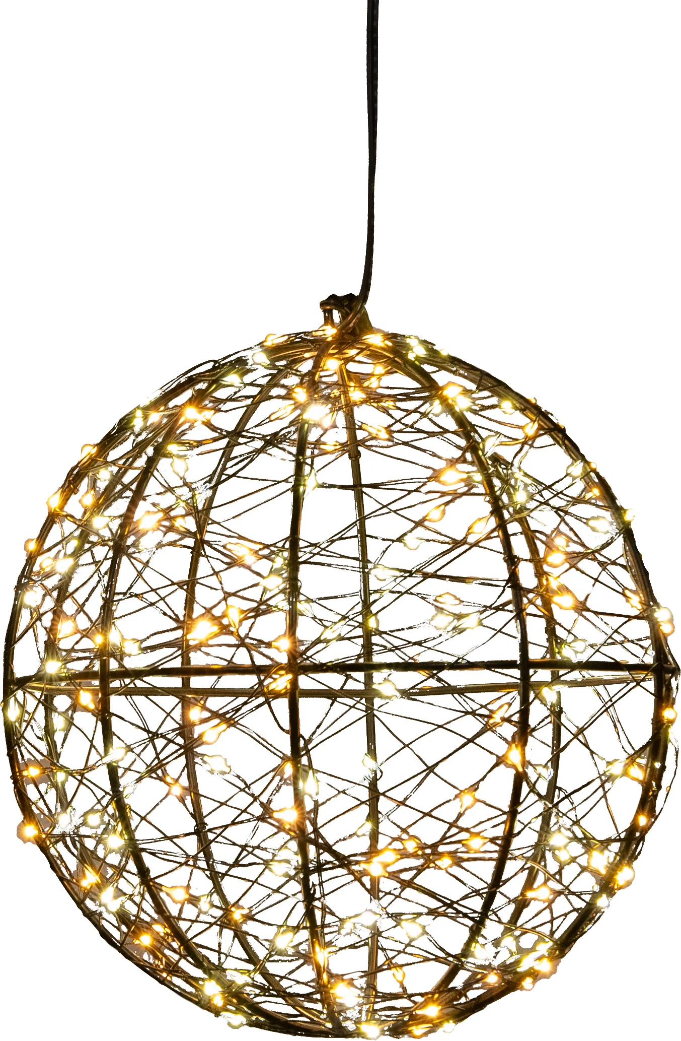 Anna's Collection kersthanger bal met verlichting D 18 cm
