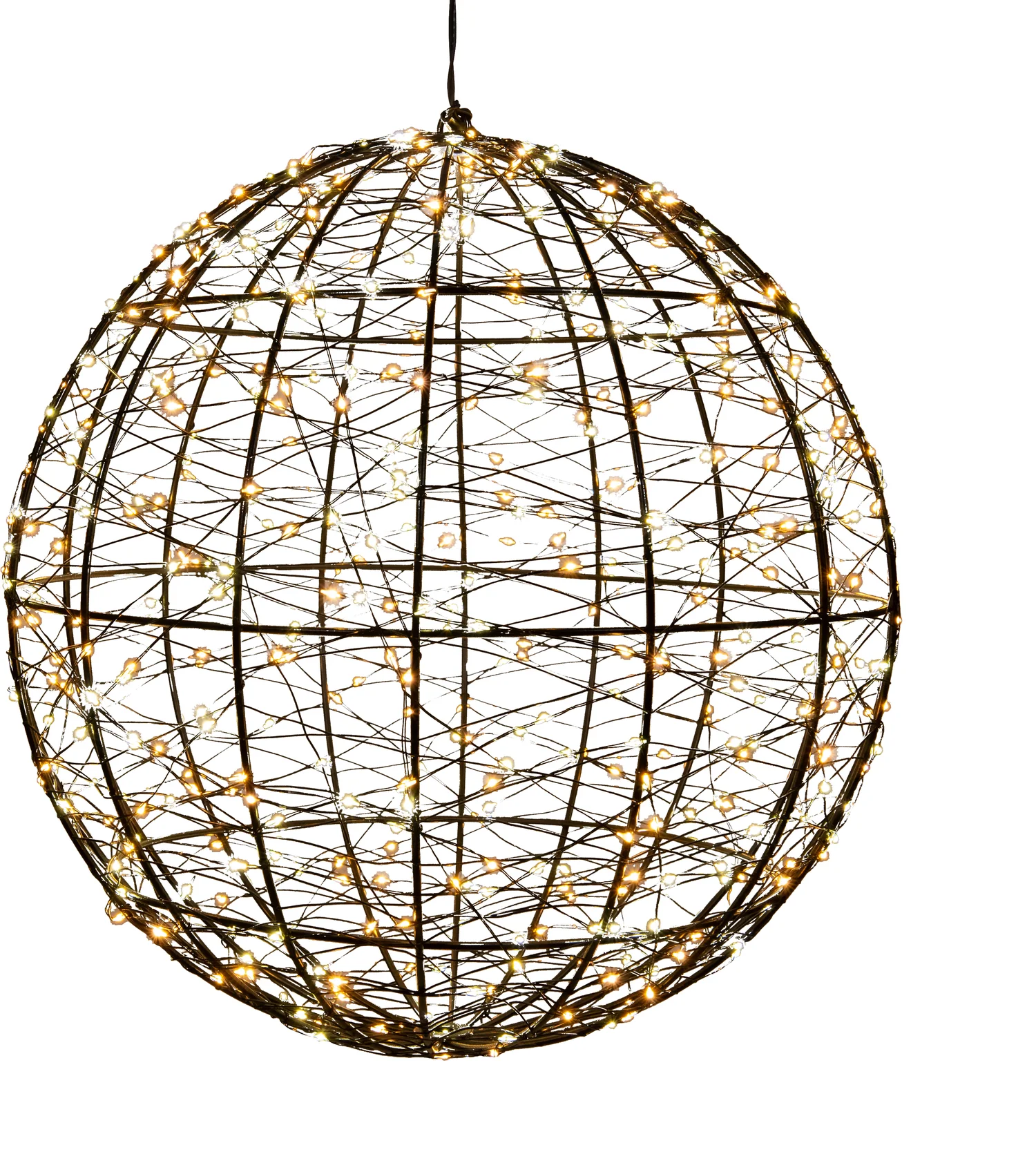 Anna's Collection kersthanger bal met verlichting D 35 cm