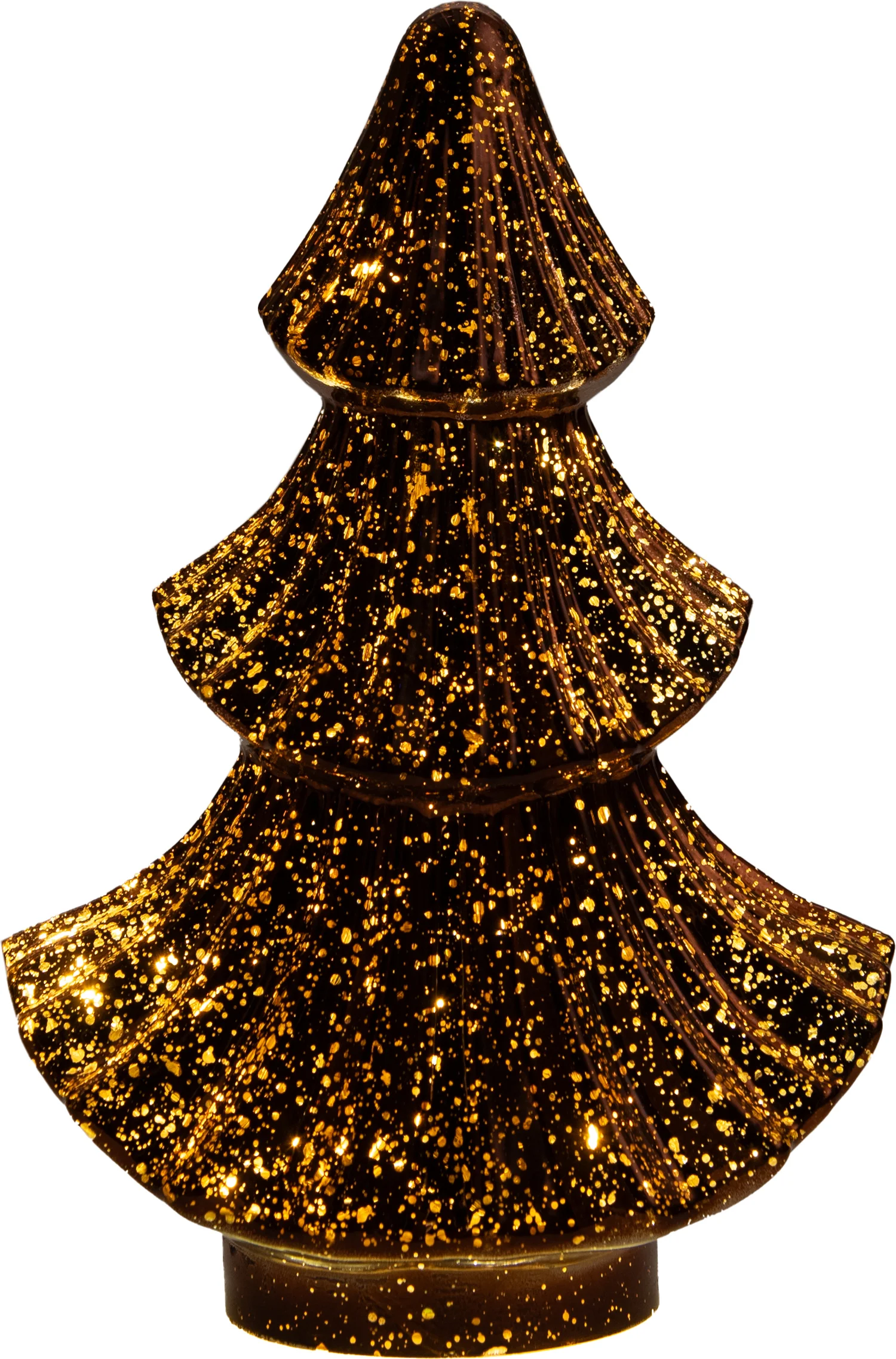 Anna's Collection decoratieboom brons met verlichting 15,7 x 9,3 x 24 cm